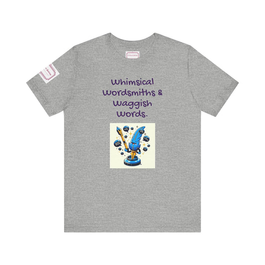 Whimsical Wordsmiths Tee - Fun Short Sleeve Shirt for Writers & Book Lovers - The Dreamer's Bookshop.