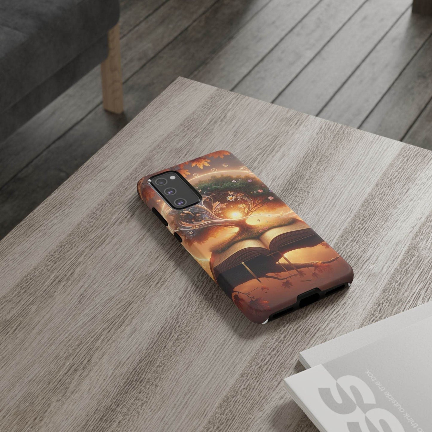 Nature-Inspired iPhone & Samsung Phone Case with Tree of Life Design - The Dreamer's Bookshop.