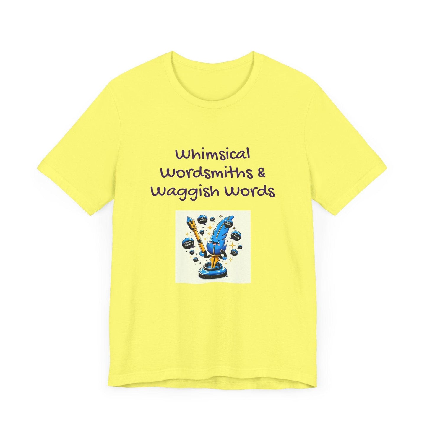 Whimsical Wordsmith Unisex Jersey Tee - Fun Graphic for Writers & Word Lovers - The Dreamer's Bookshop.