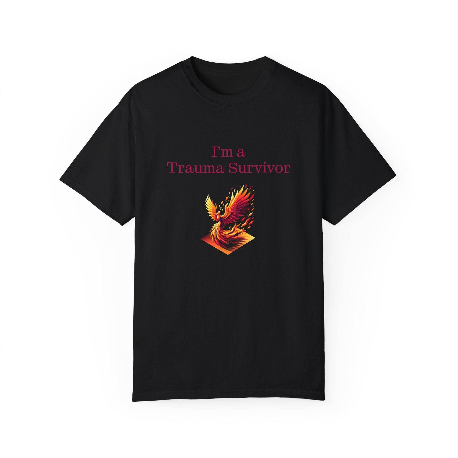 Trauma Survivor Unisex Garment-Dyed T-shirt - Inspirational Motivational Tee - The Dreamer's Bookshop.
