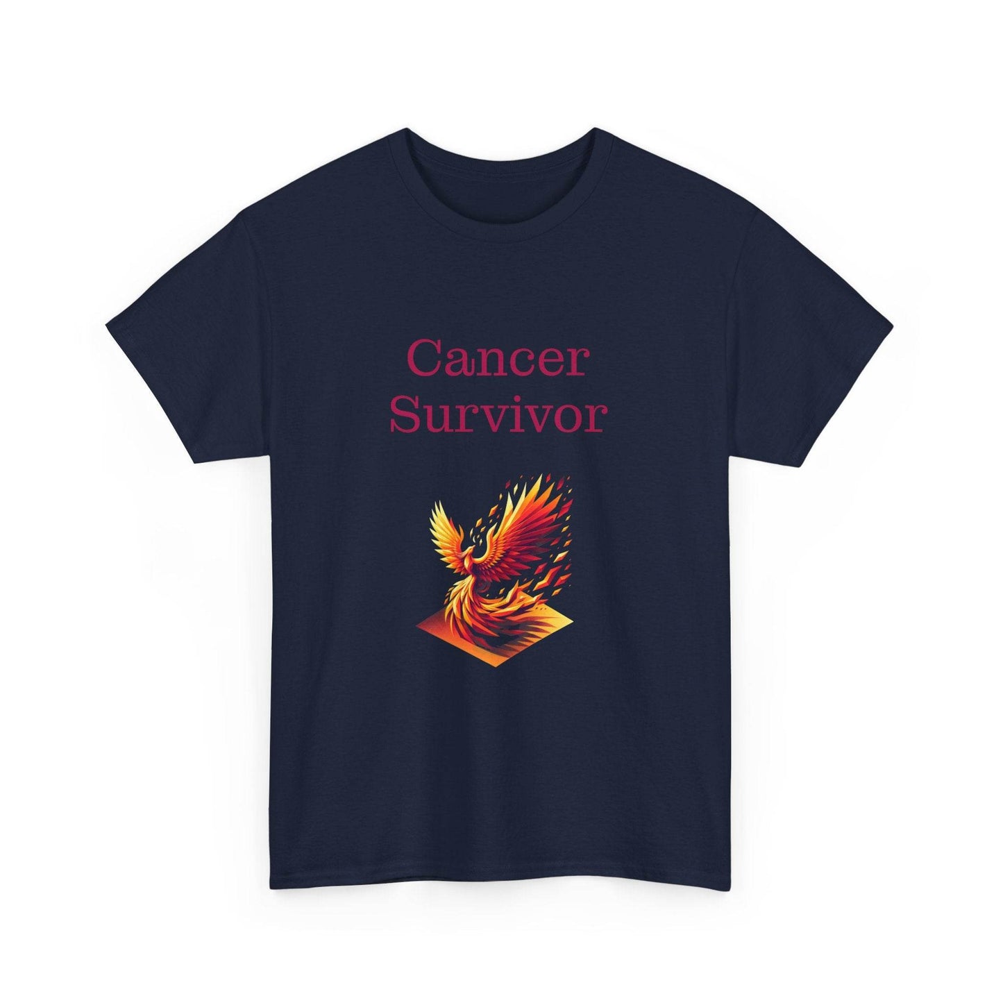 Cancer Survivor Unisex Heavy Cotton Tee - Empowering Apparel for Health Awareness - The Dreamer's Bookshop.