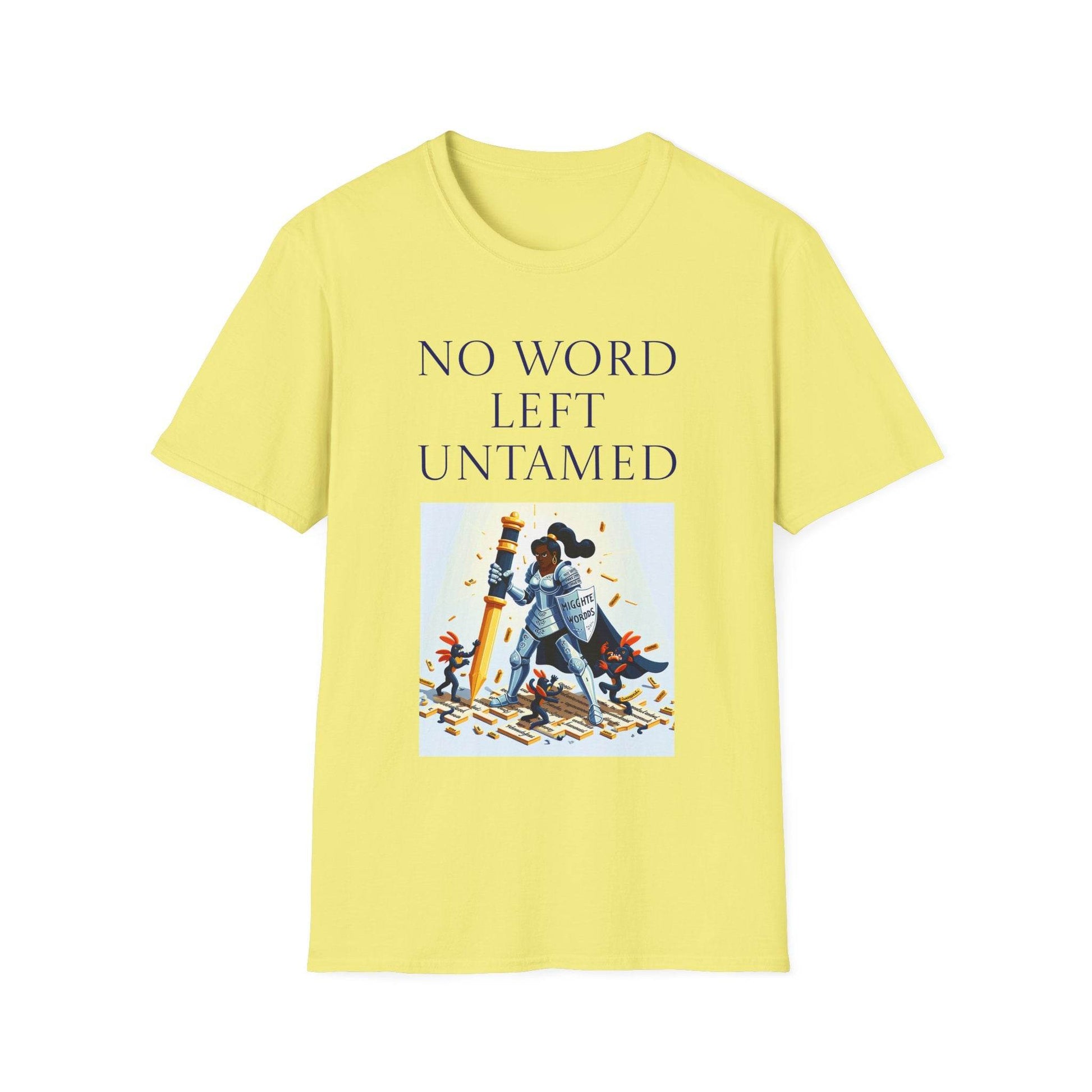 Unisex Softstyle T-Shirt - 'No Word' - The Dreamer's Bookshop.