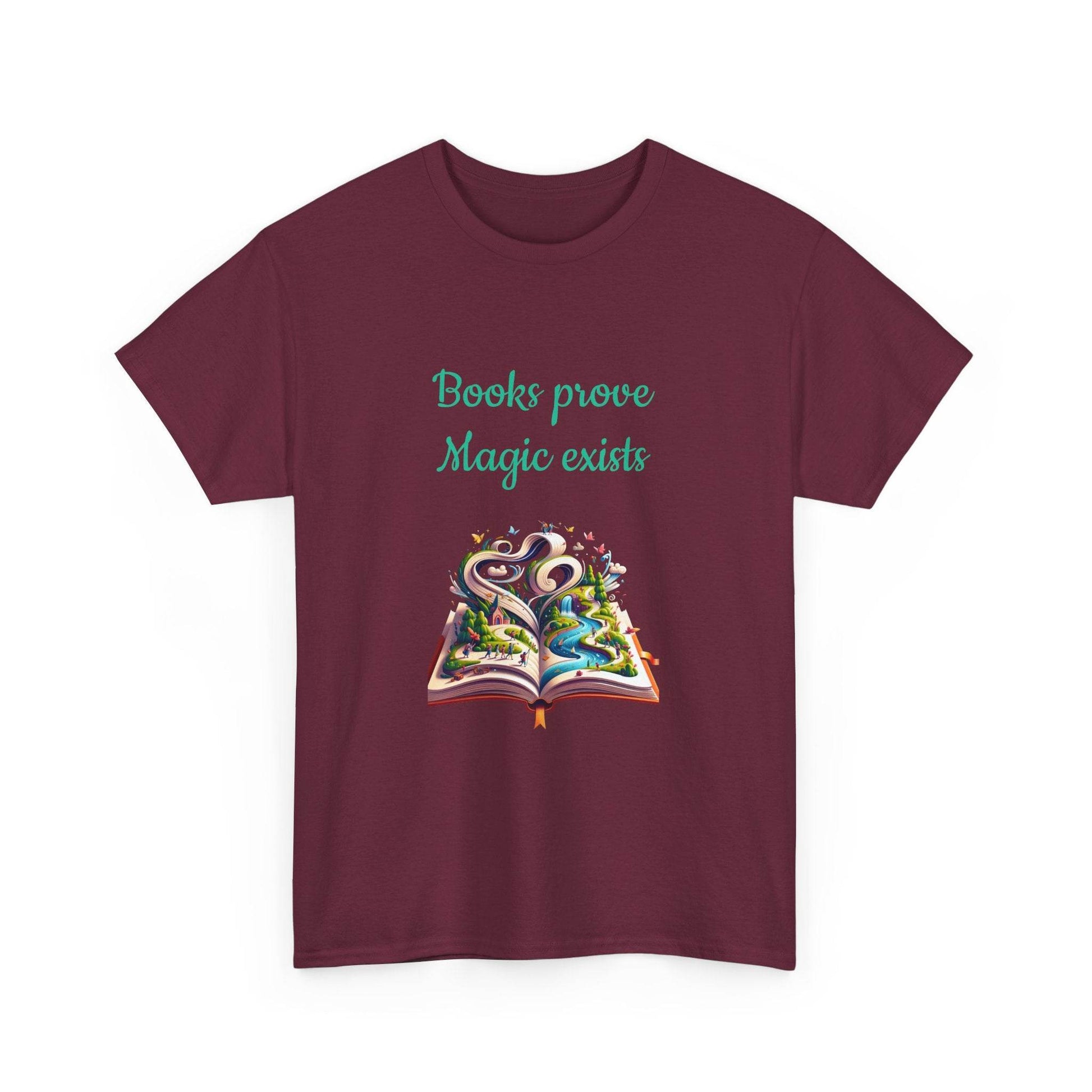 Magic Exists -A Unisex Heavy Cotton Tee - Perfect for Book Lovers - The Dreamer's Bookshop.