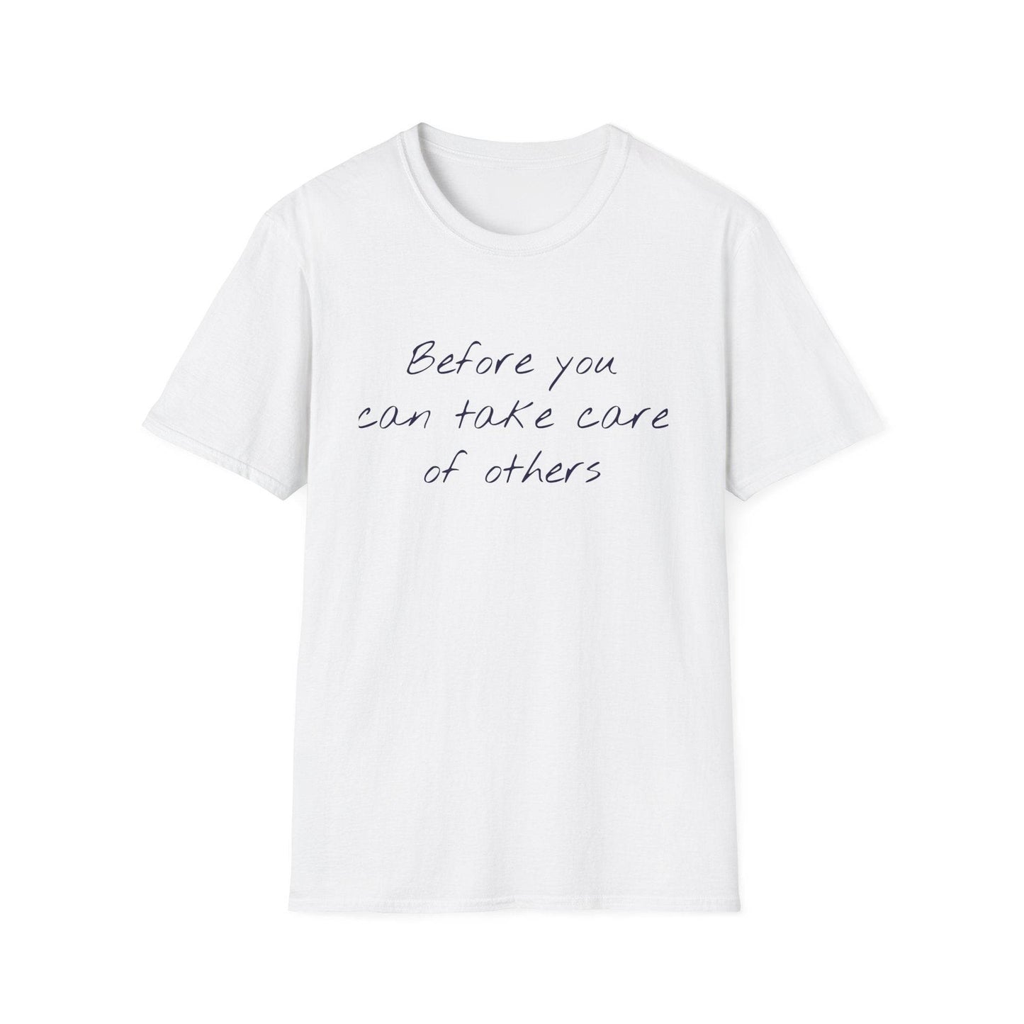 Unisex Softstyle T-Shirt - 'Take Care' Inspirational - The Dreamer's Bookshop.