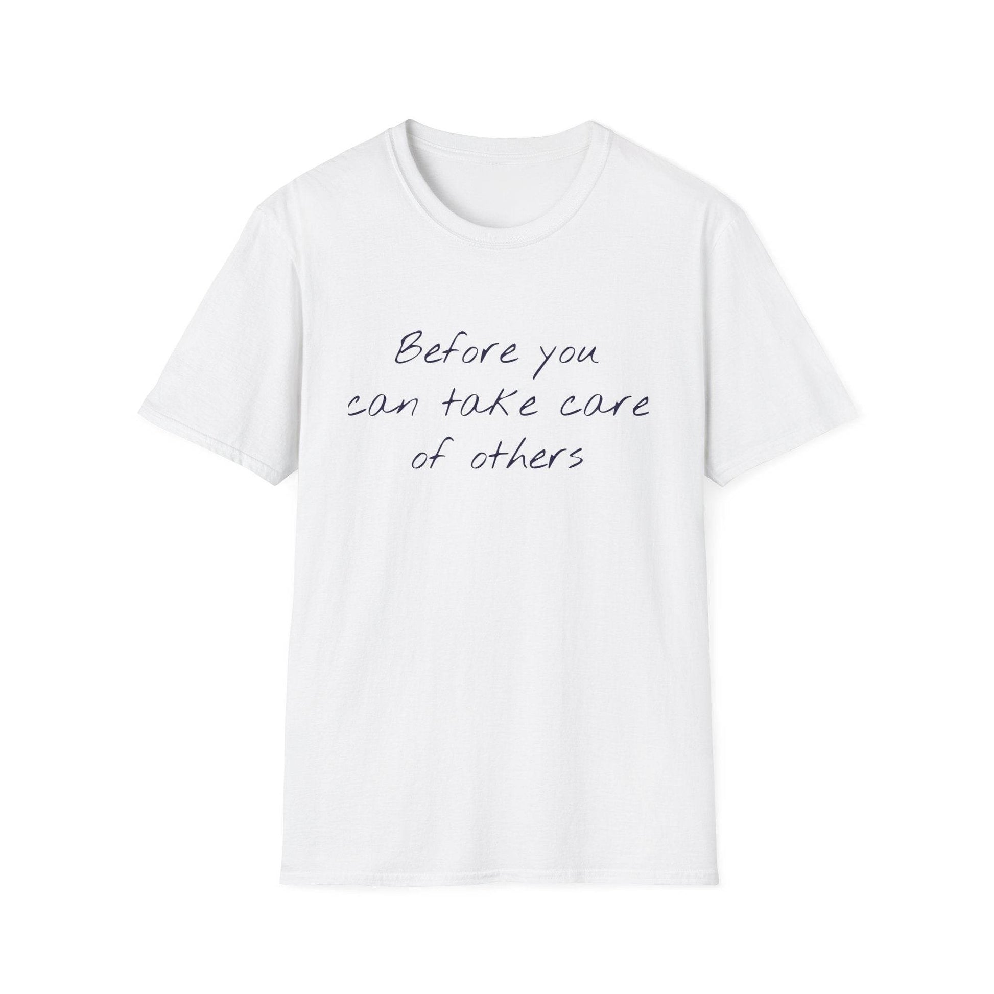 Unisex Softstyle T-Shirt - 'Take Care' Inspirational - The Dreamer's Bookshop.
