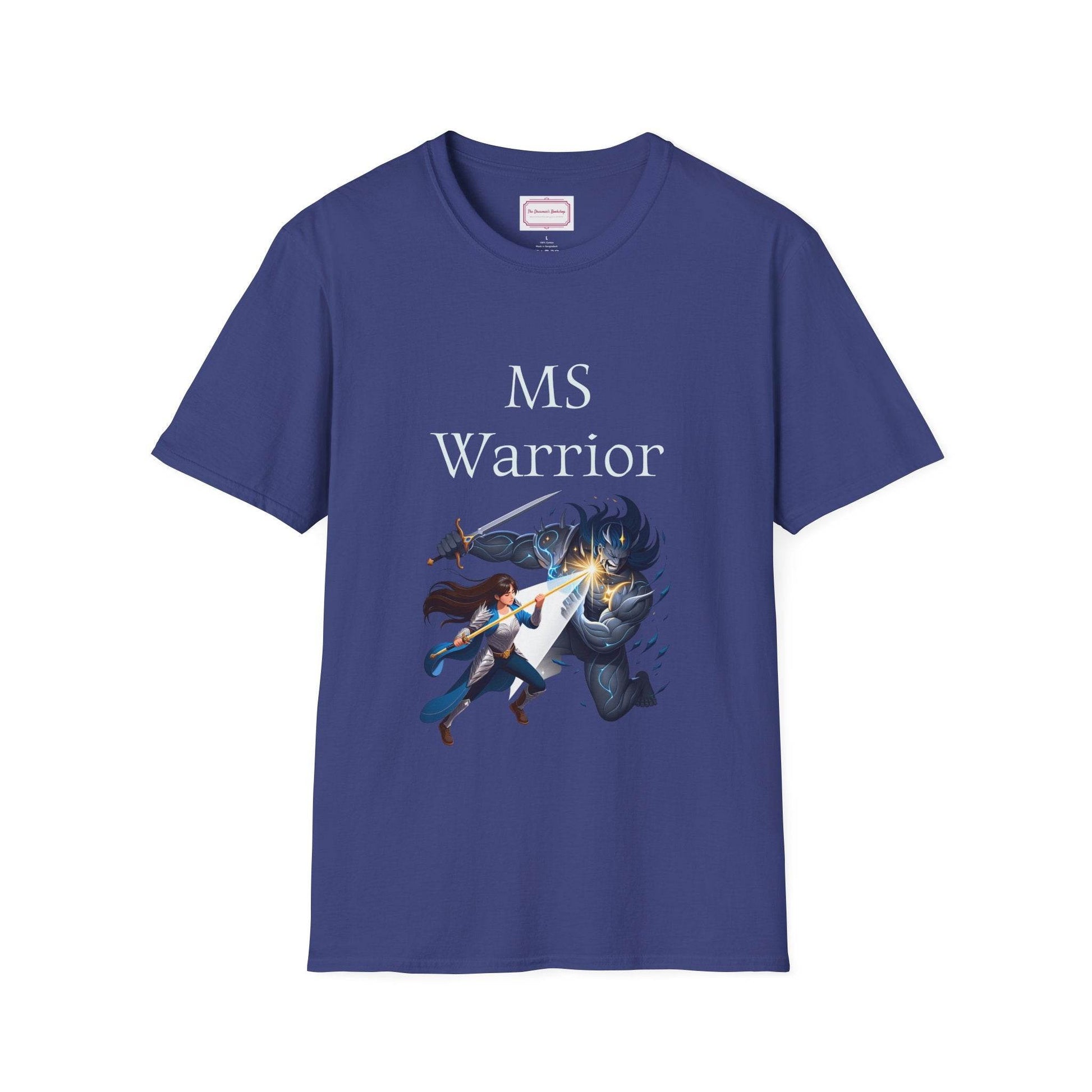 M.S. Warrior Unisex Softstyle T-Shirt - Embrace Your Battles - The Dreamer's Bookshop.