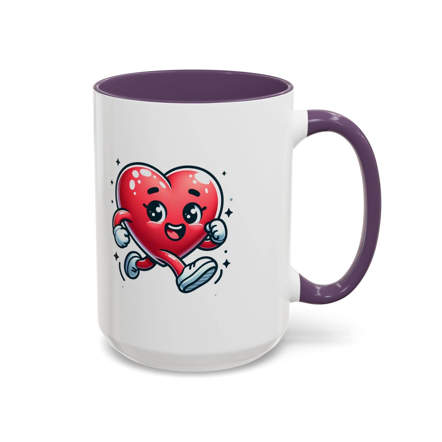 Cute Heart Character Coffee Mug - 11 & 15oz - The Dreamer's Bookshop.