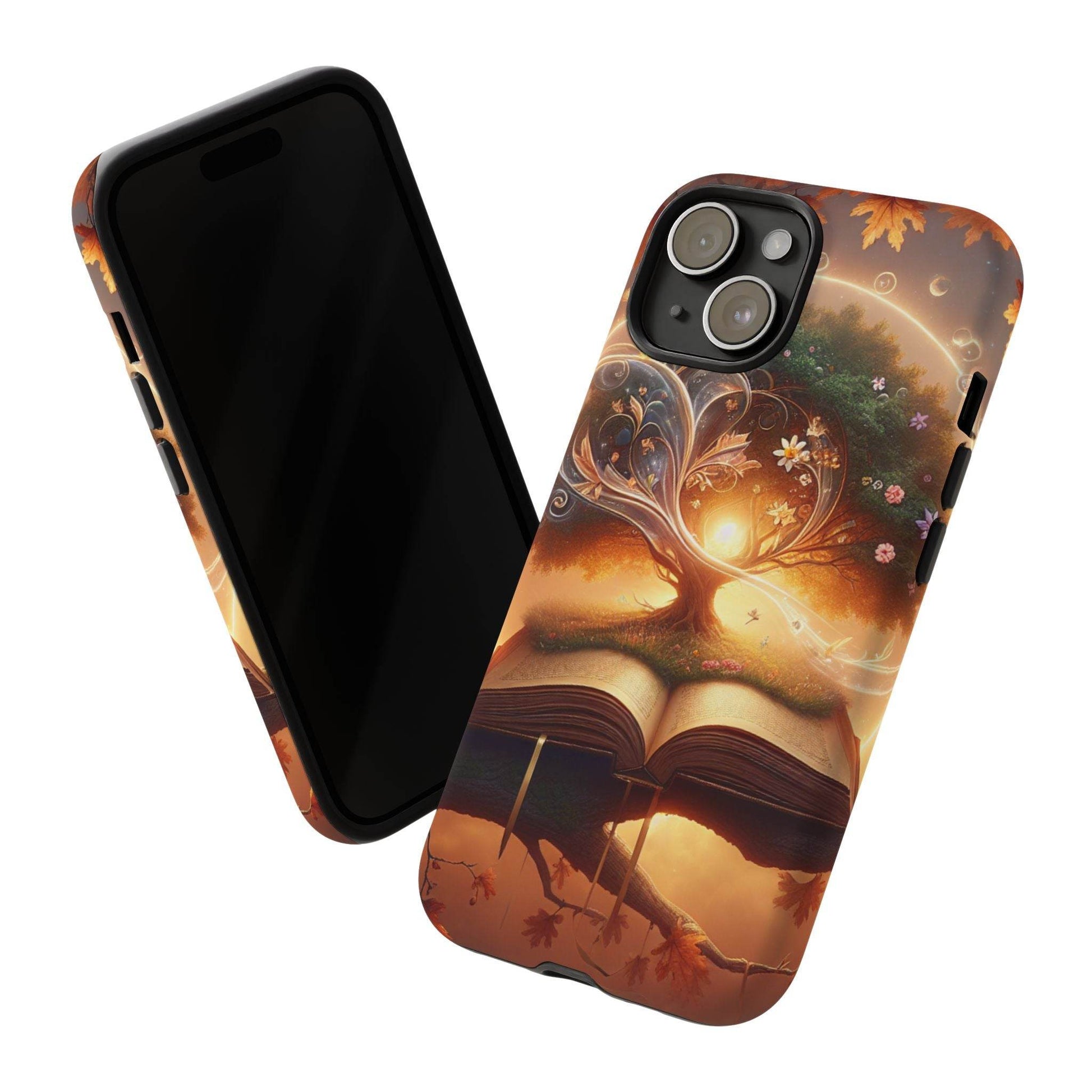 Nature-Inspired iPhone & Samsung Phone Case with Tree of Life Design - The Dreamer's Bookshop.