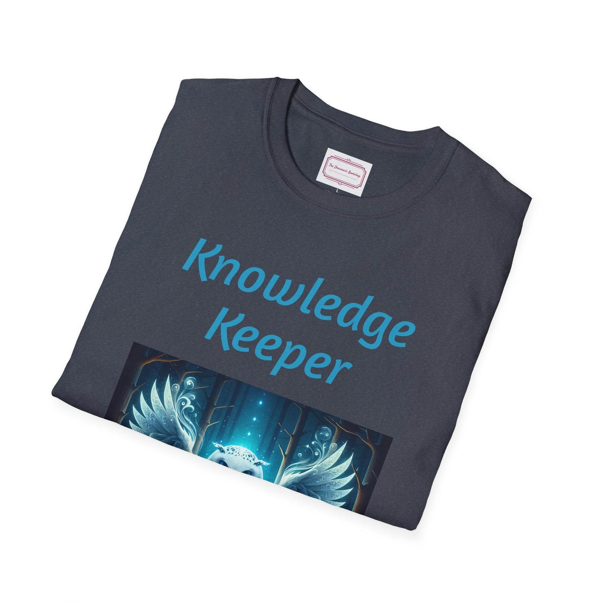 Knowledge Keeper Owl T-Shirt for Book Lovers - Proud Reader - The Dreamer's Bookshop.