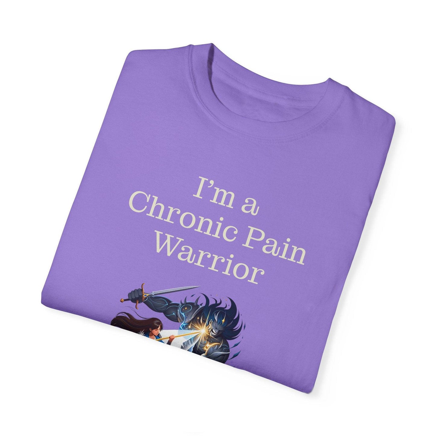 Chronic Pain Warrior Unisex T-Shirt - Empowering Tee for Healthcare Awareness - The Dreamer's Bookshop.