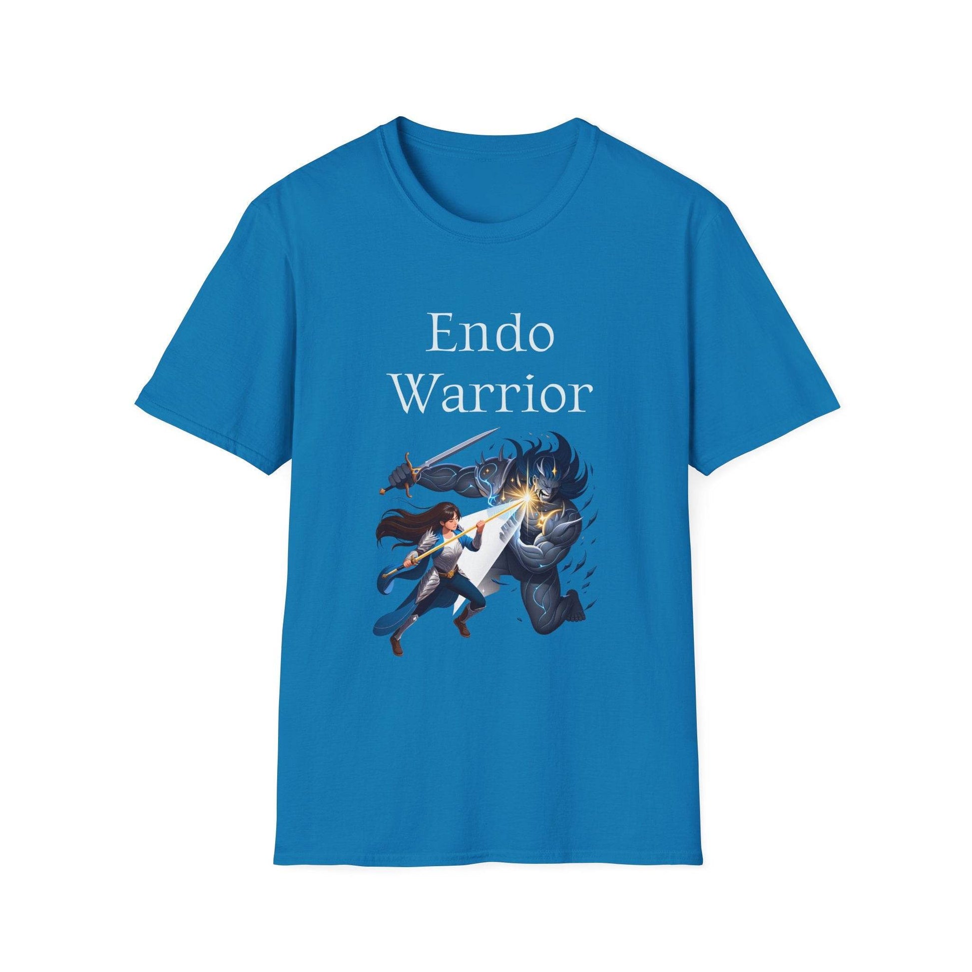 Endometriosis Warrior Unisex Softstyle T-Shirt - Empowering Battle for Women's Health - The Dreamer's Bookshop.