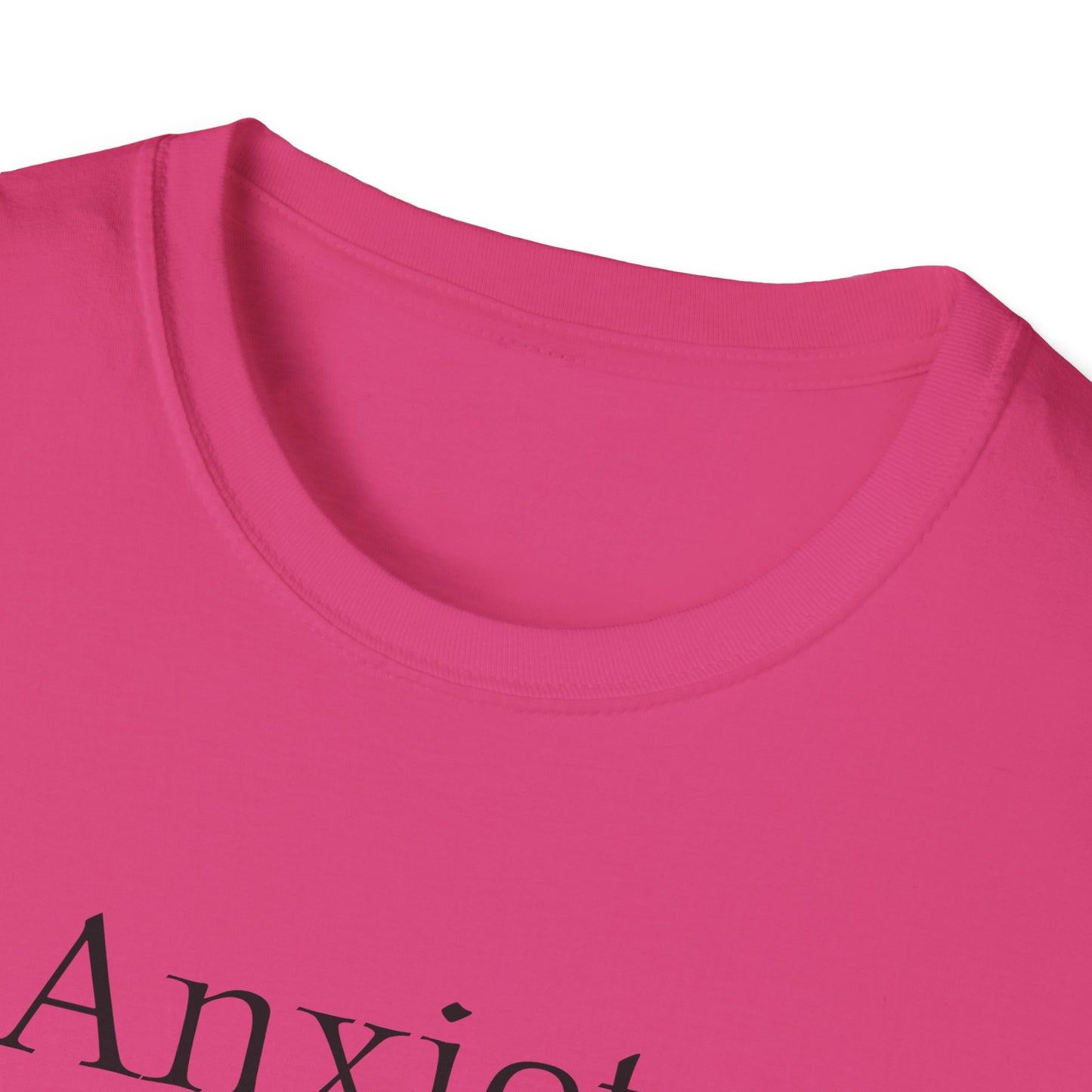 Anxiety Warrior Unisex Softstyle T-Shirt - Empowering Battle Against Mental Health