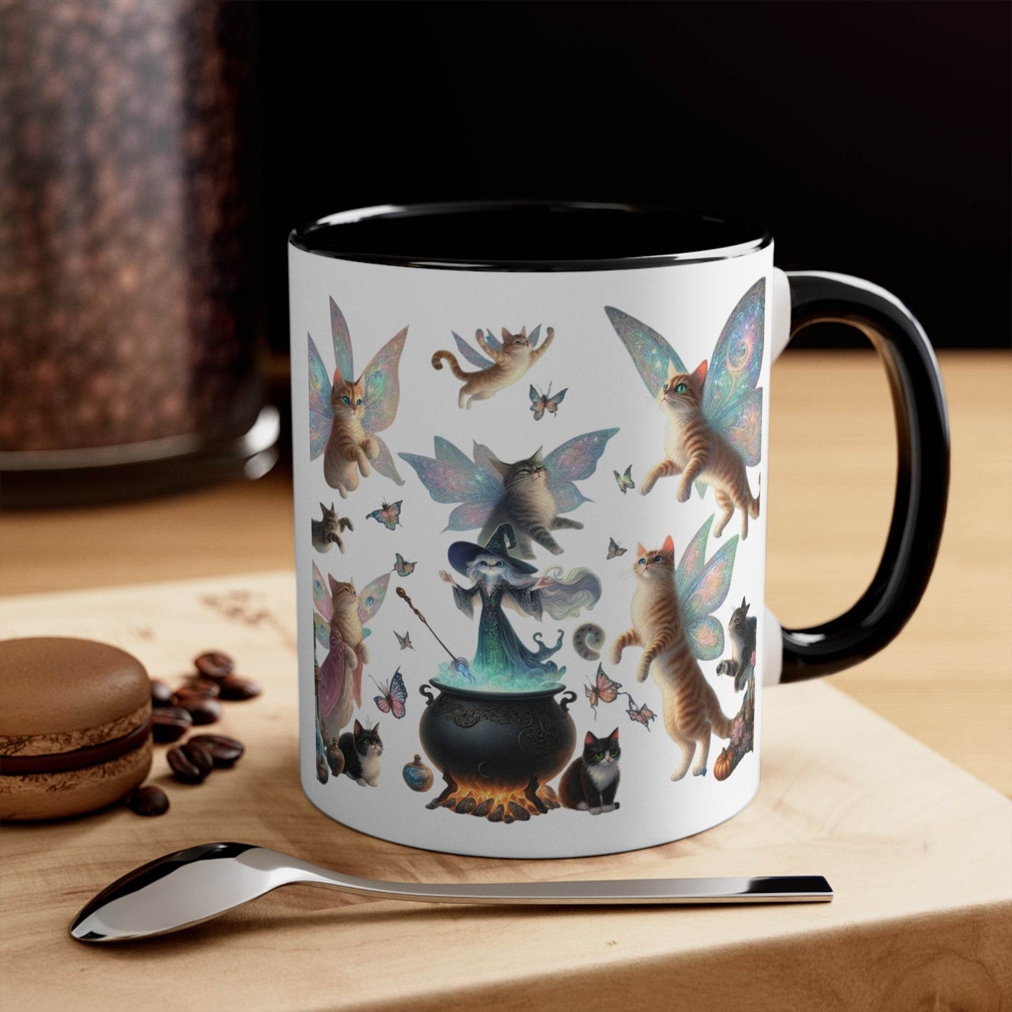Funny Accent Mug - 11oz Home brew Magic Cats - The Dreamer's Bookshop.