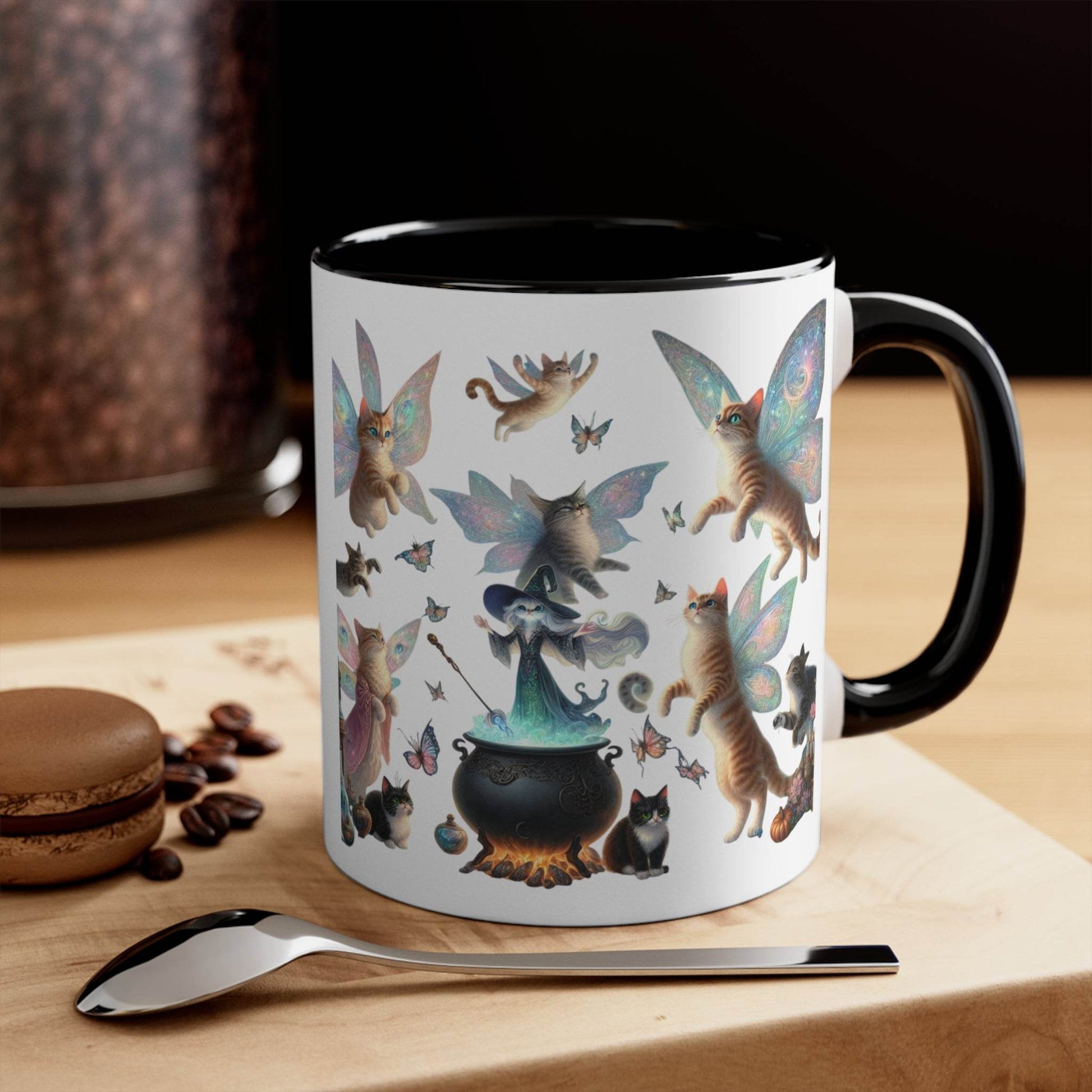 Funny Accent Mug - 11oz Home brew Magic Cats - The Dreamer's Bookshop.