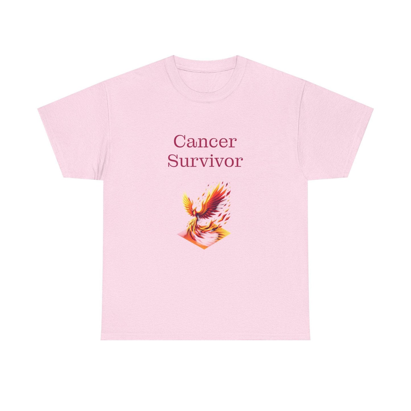 Cancer Survivor Unisex Heavy Cotton Tee - Empowering Apparel for Health Awareness - The Dreamer's Bookshop.