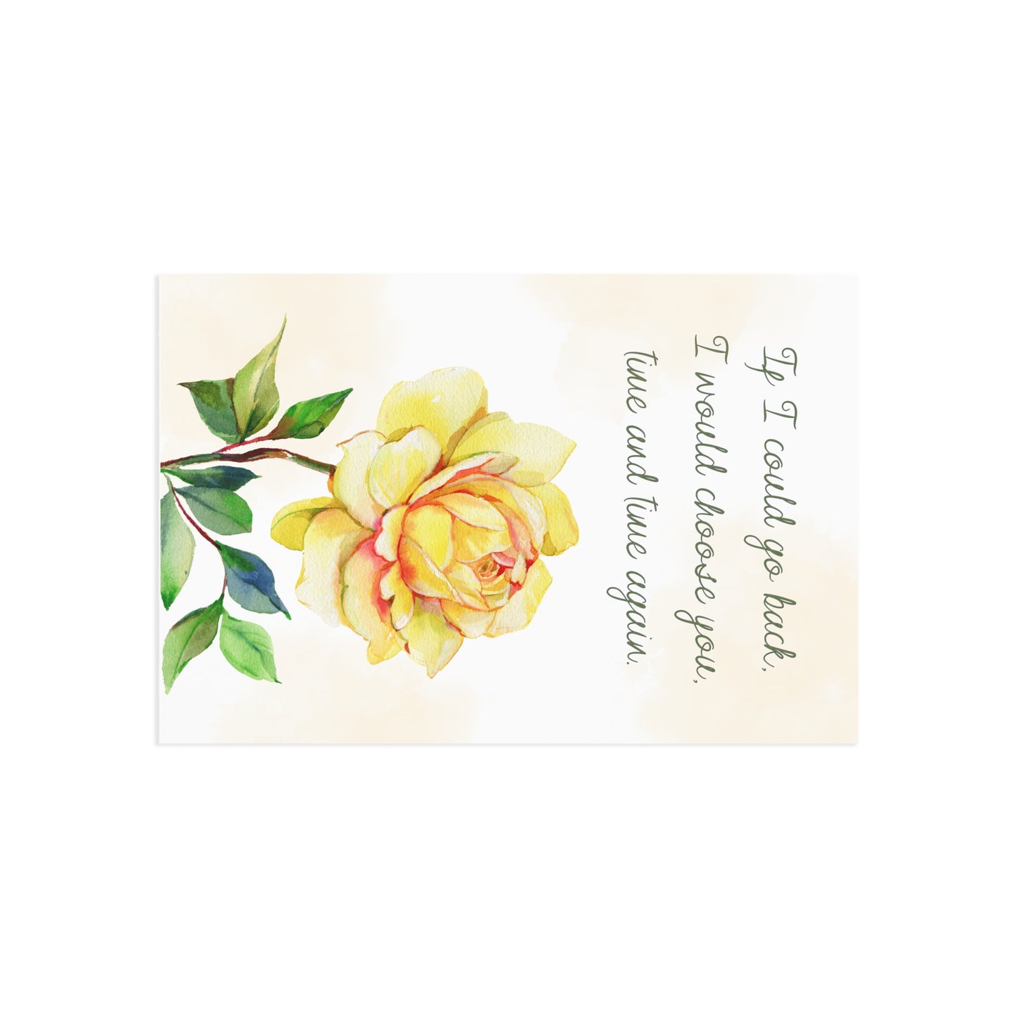 The Dreamer's Bookshop Affection "If I Could" Art Print Card - The Dreamer's Bookshop.