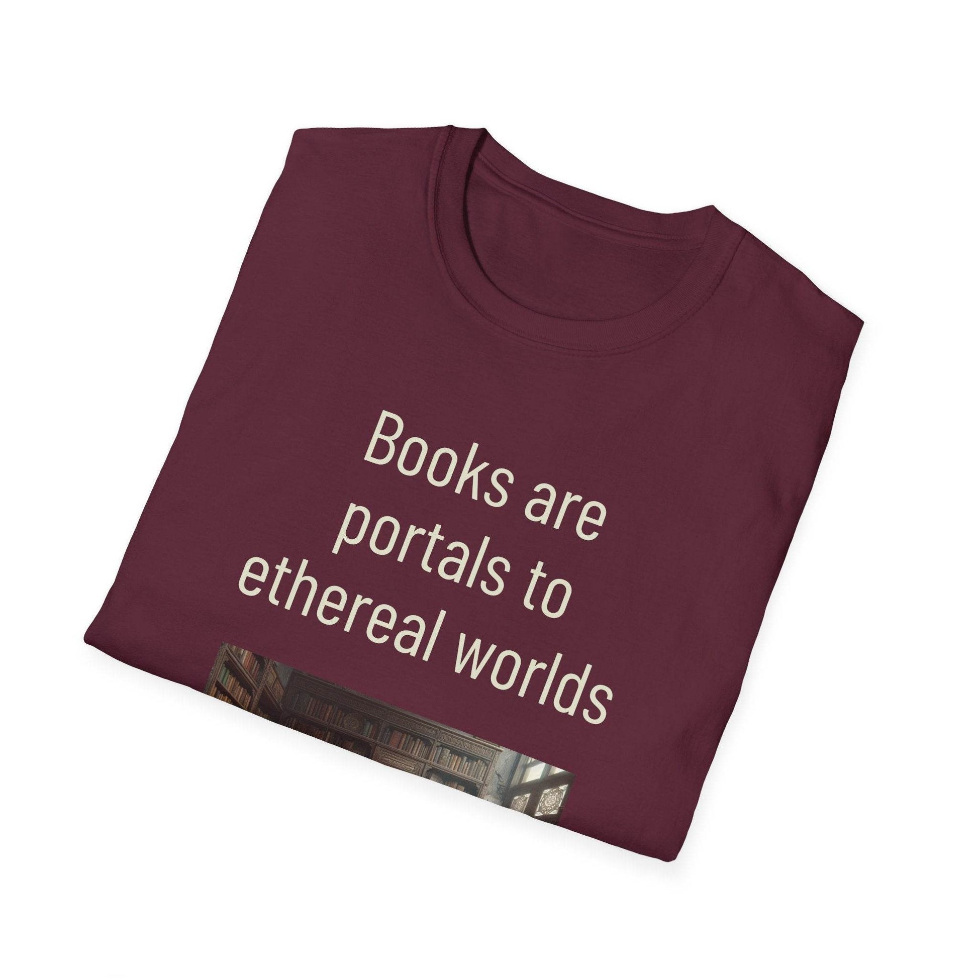 Unisex Softstyle T-Shirt - 'Portals' Inspirational - The Dreamer's Bookshop.