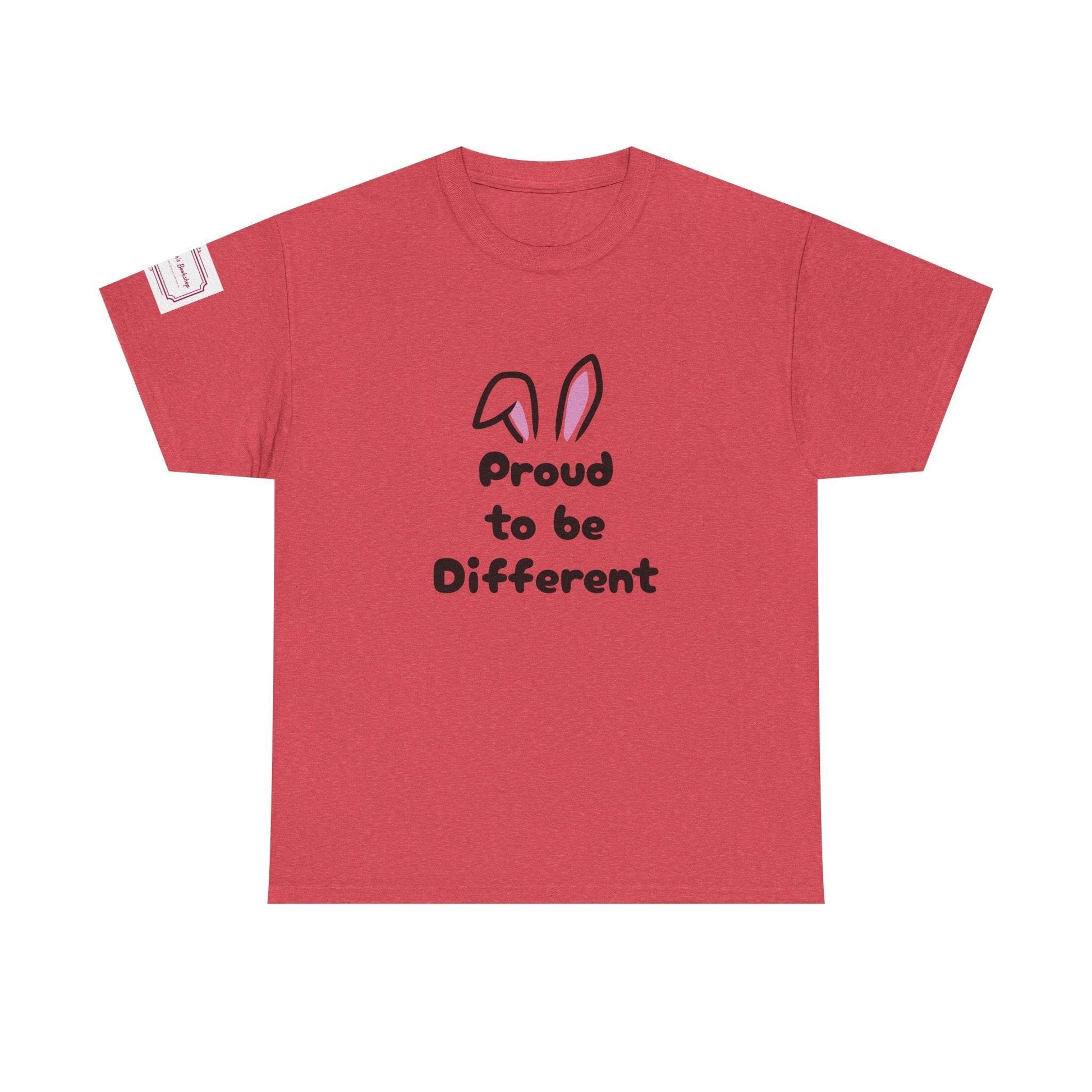Proud to Be Different Unisex Heavy Cotton Tee – Celebrate Uniqueness - The Dreamer's Bookshop.