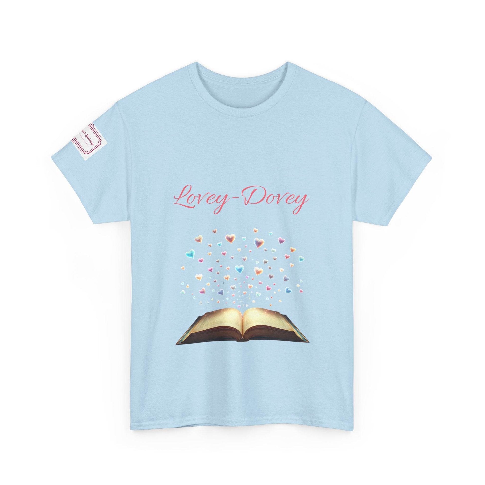 Lovey-Dovey - Graphic Unisex Heavy Cotton Tee - The Dreamer's Bookshop.