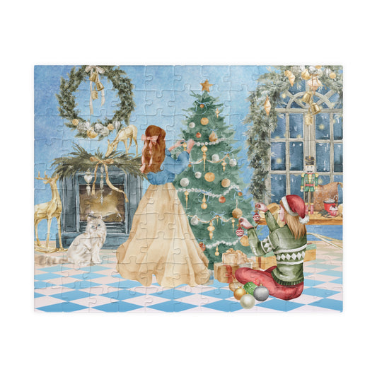 Christmas Morning Family Puzzle — Holiday Scene Jigsaw (110/252/520/1014 pcs)