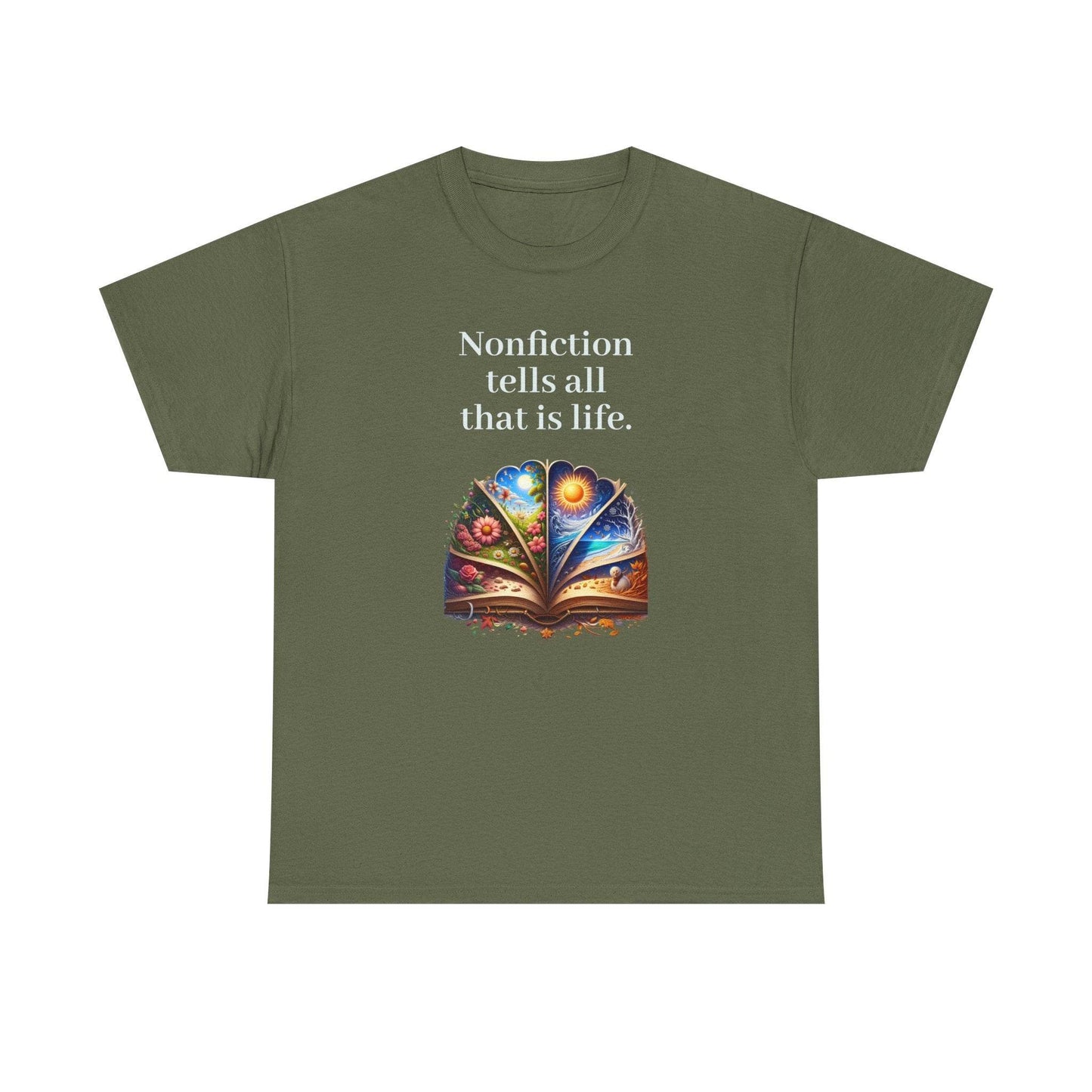 That is Life - Graphic Tee - Unisex Heavy Cotton T-Shirt Nonfiction Books - The Dreamer's Bookshop.