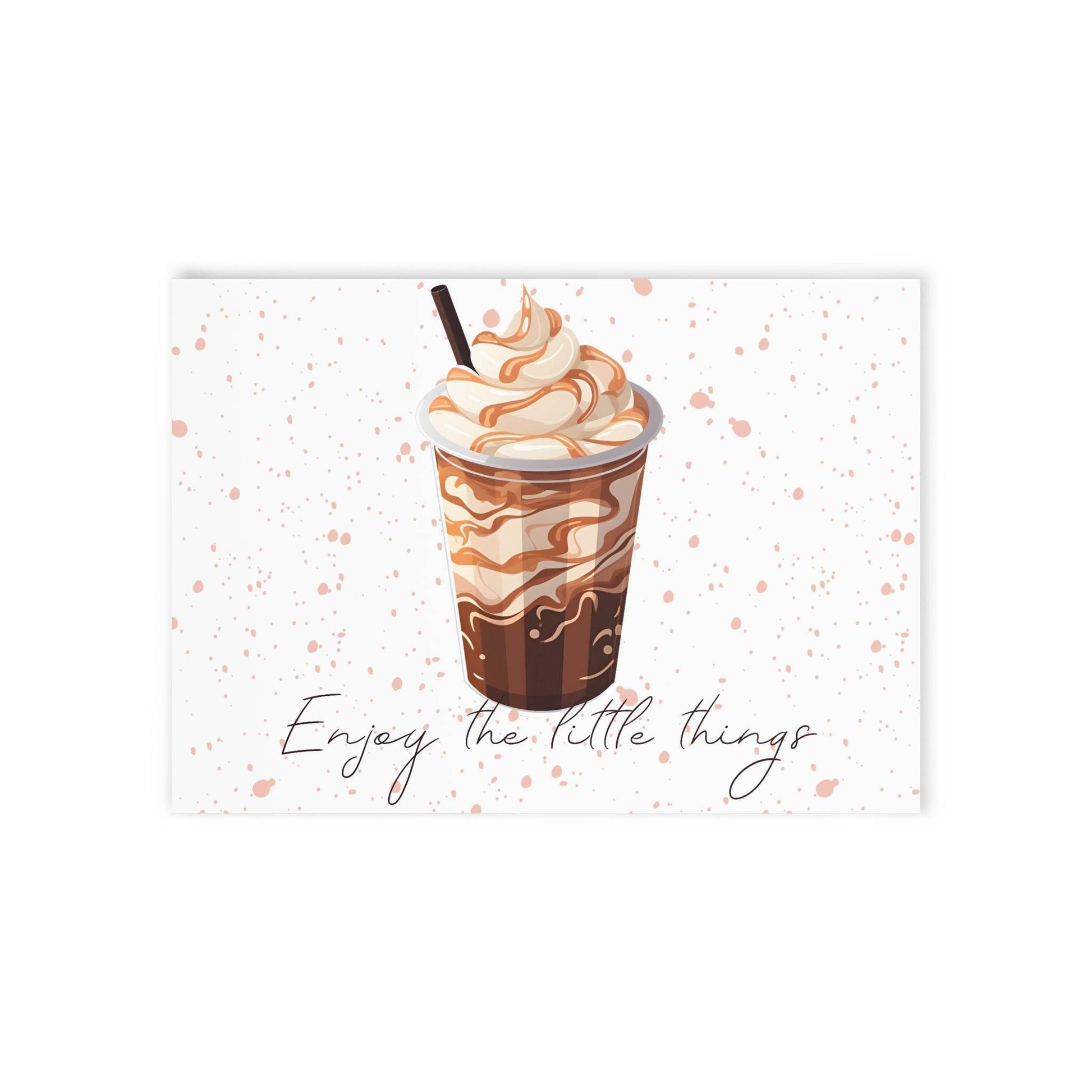 The Dreamer's Bookshop "Iced Coffee" Enjoy the Little Things Card - The Dreamer's Bookshop.