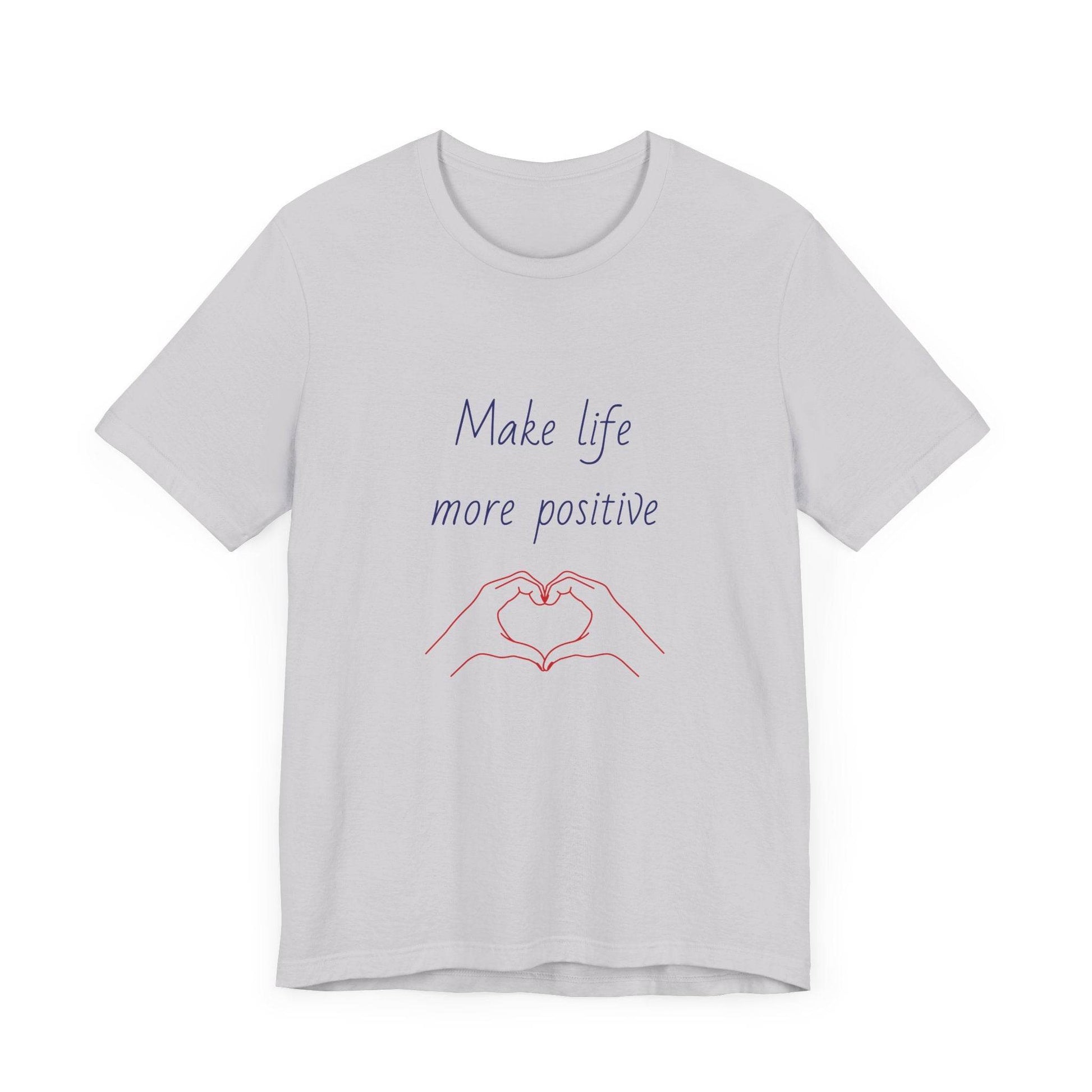 Positive Vibes Unisex Short Sleeve Tee - Make Life More Positive - The Dreamer's Bookshop.