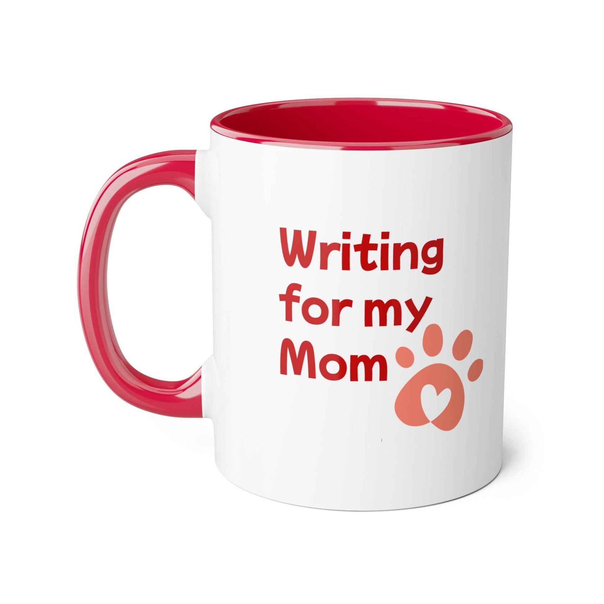 Funny Dog Writer Accent Mug - 11oz Coffee Cup for Book Lovers - The Dreamer's Bookshop.