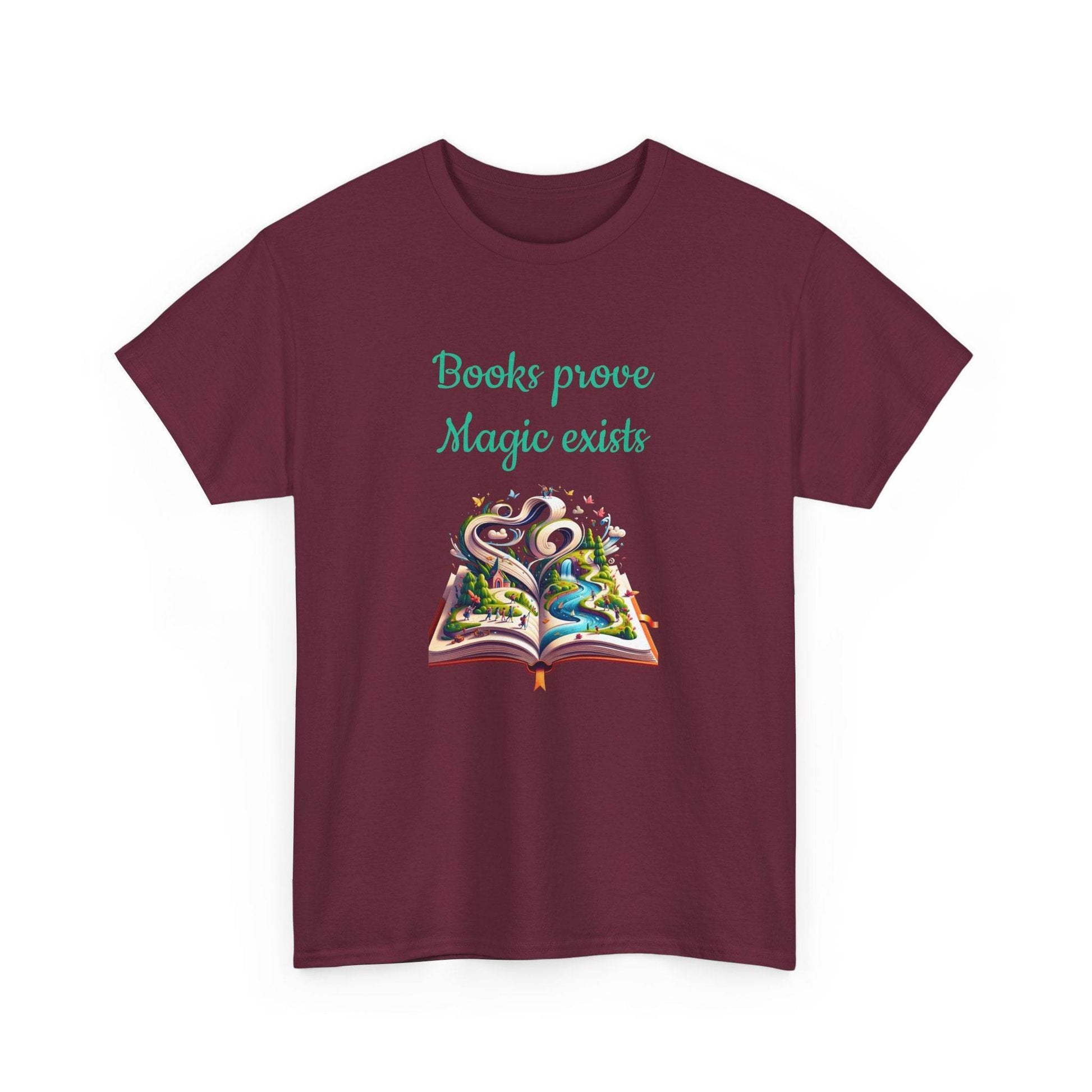 Magic Exists -A Unisex Heavy Cotton Tee - Perfect Gift for Book Lovers - The Dreamer's Bookshop.
