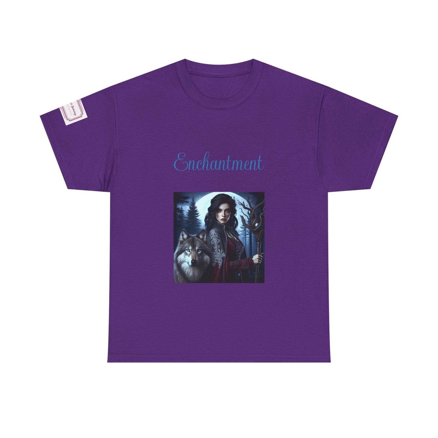 Enchanting Wolf Graphic Unisex Heavy Cotton Tee - The Dreamer's Bookshop.