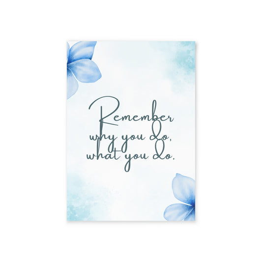 The Dreamer's Bookshop - Positive Affirmations "Remember Why" Card - The Dreamer's Bookshop.