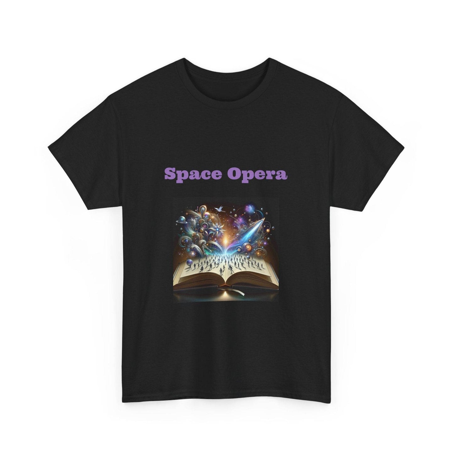 Space Opera - Graphic Tee - Unisex Heavy Cotton T-Shirt Sci-Fi Books - The Dreamer's Bookshop.