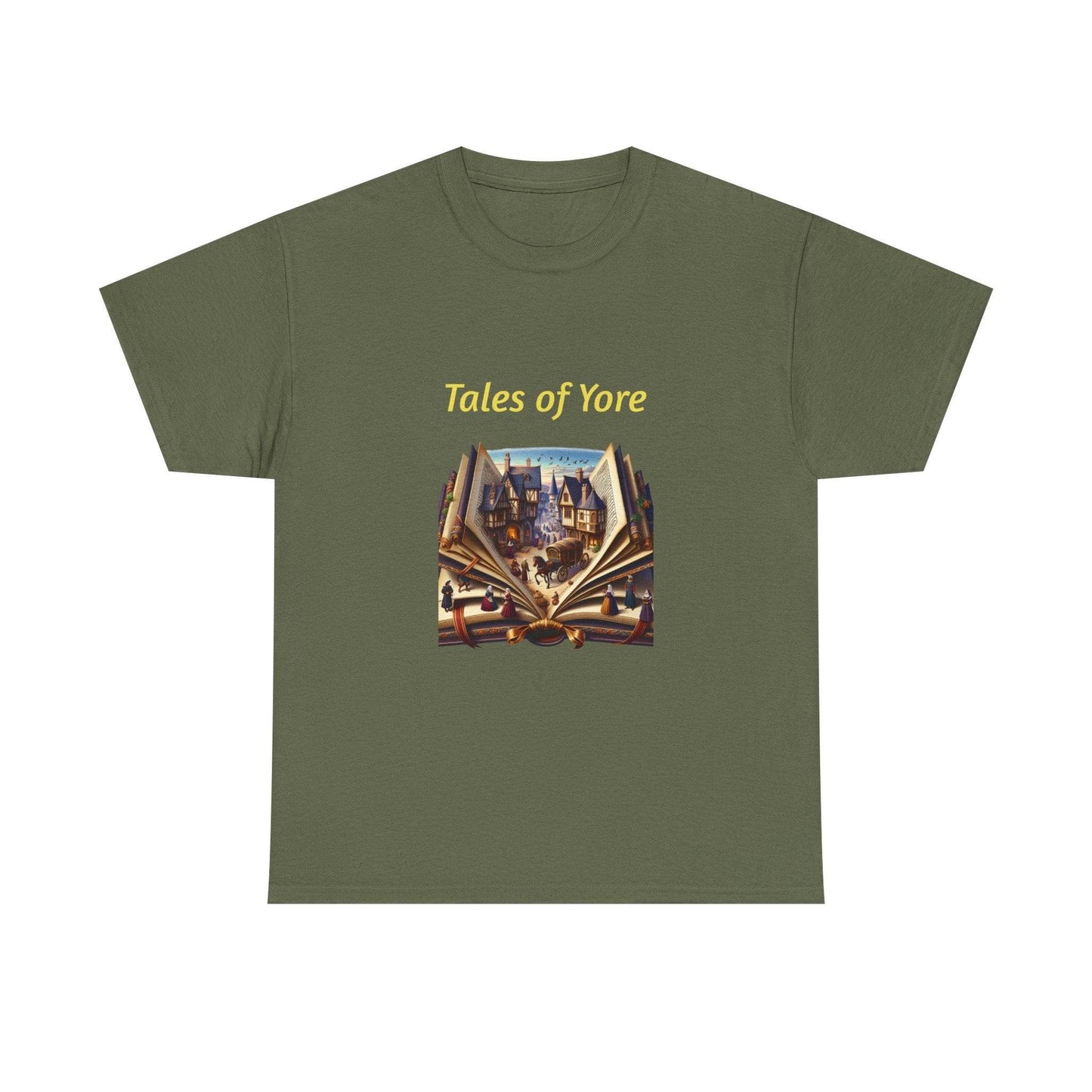 Tales of Yore - Graphic Tee - Unisex Heavy Cotton T-Shirt Historical Books - The Dreamer's Bookshop.