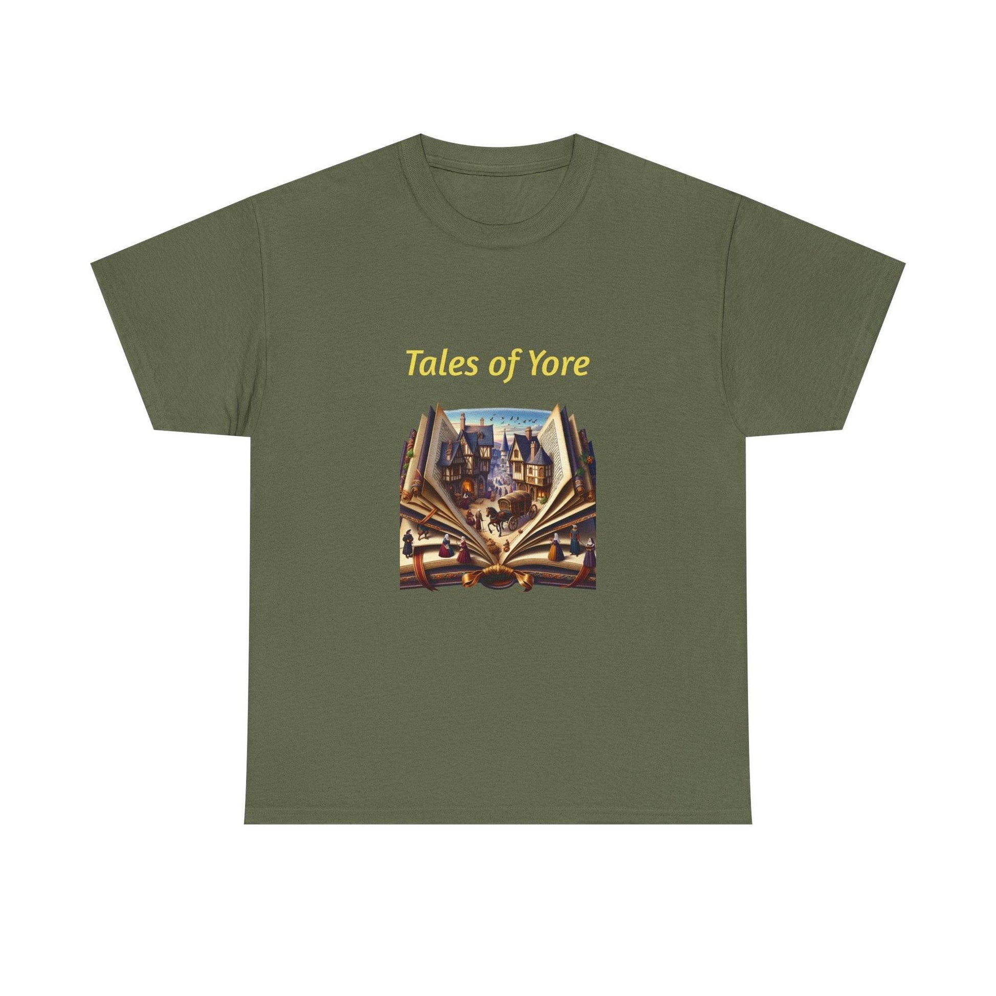 Tales of Yore - Graphic Tee - Unisex Heavy Cotton T-Shirt Historical Books - The Dreamer's Bookshop.