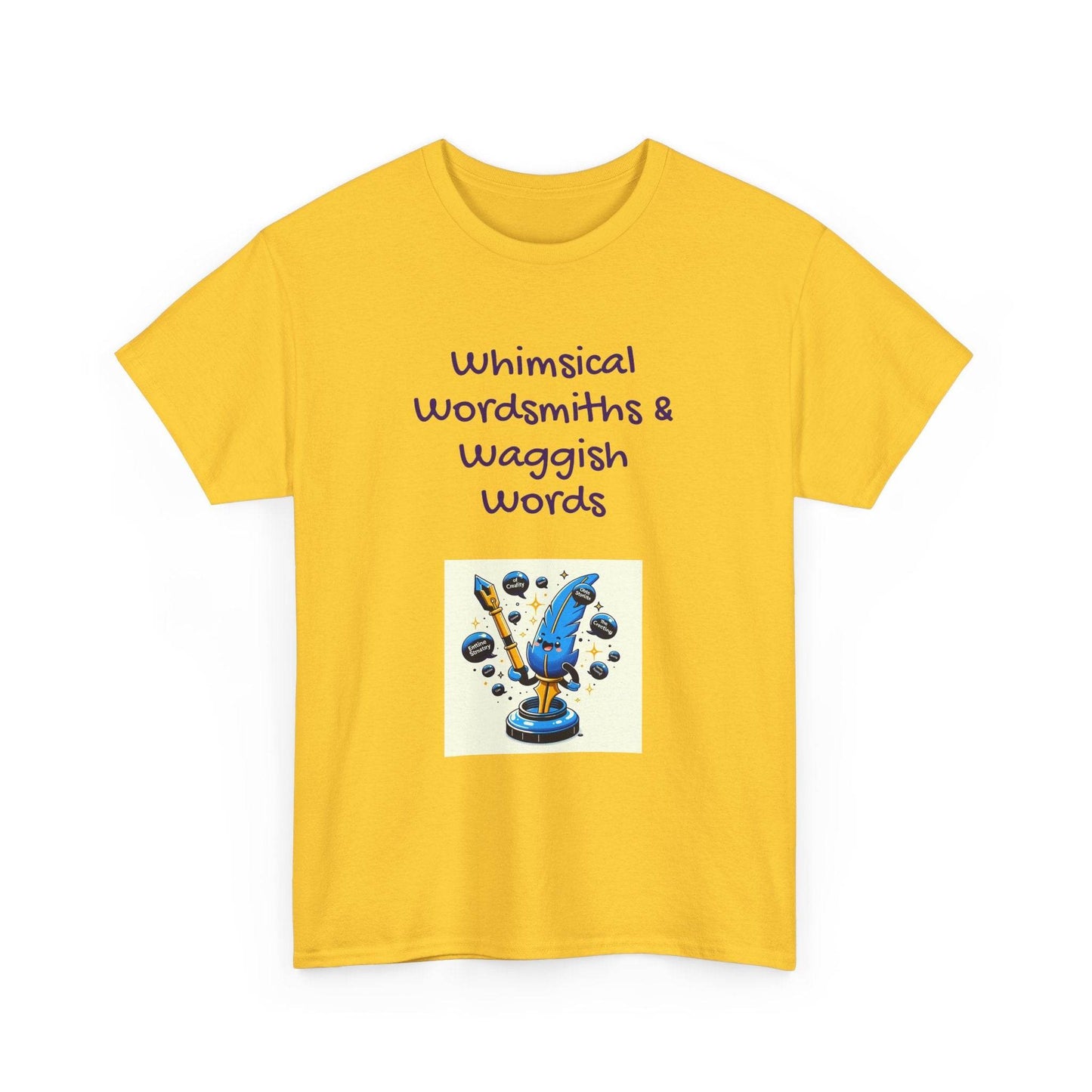 Whimsical Words Unisex Cotton Tee - Fun Graphic T-Shirt for Word Lovers - The Dreamer's Bookshop.