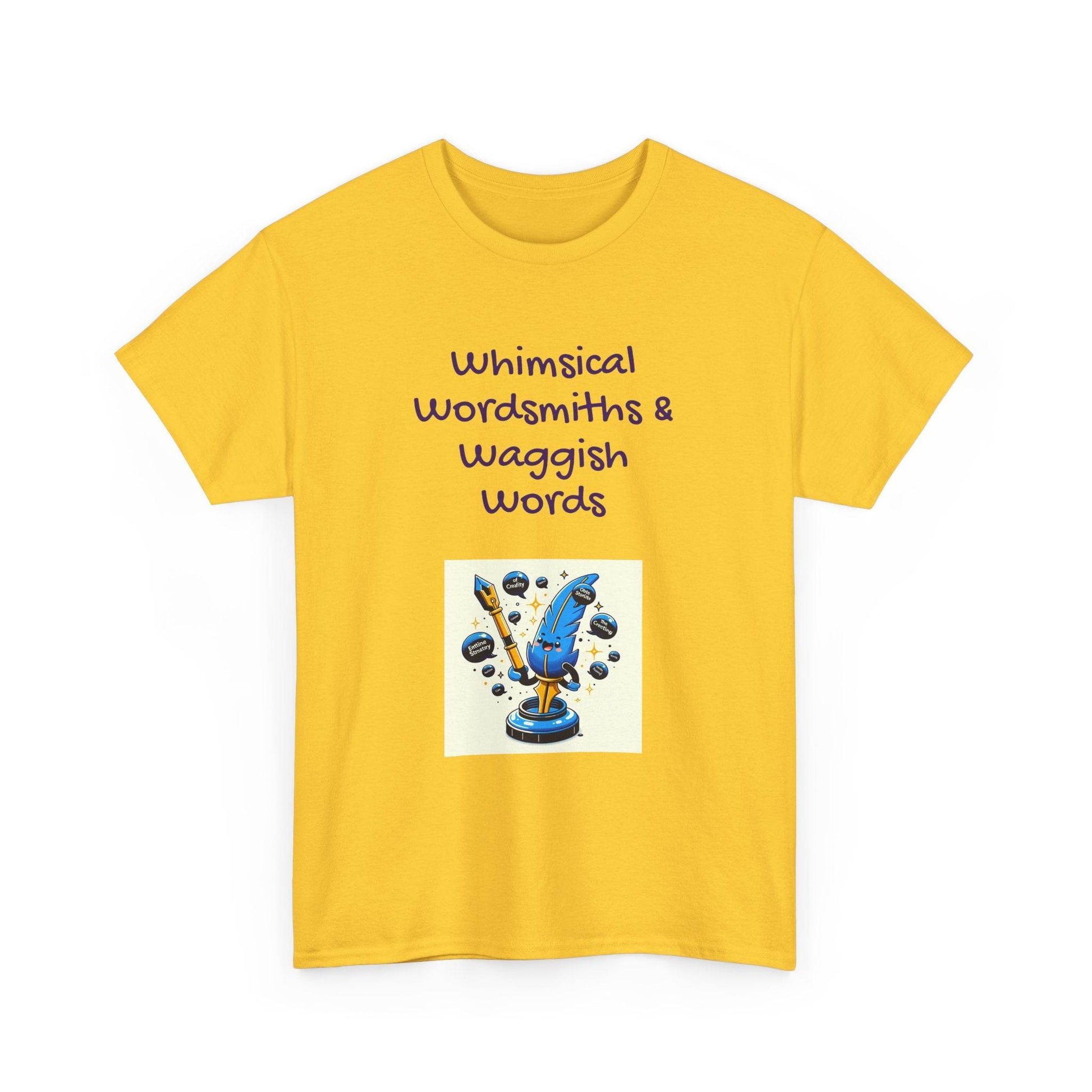 Whimsical Words Unisex Cotton Tee - Fun Graphic T-Shirt for Word Lovers - The Dreamer's Bookshop.