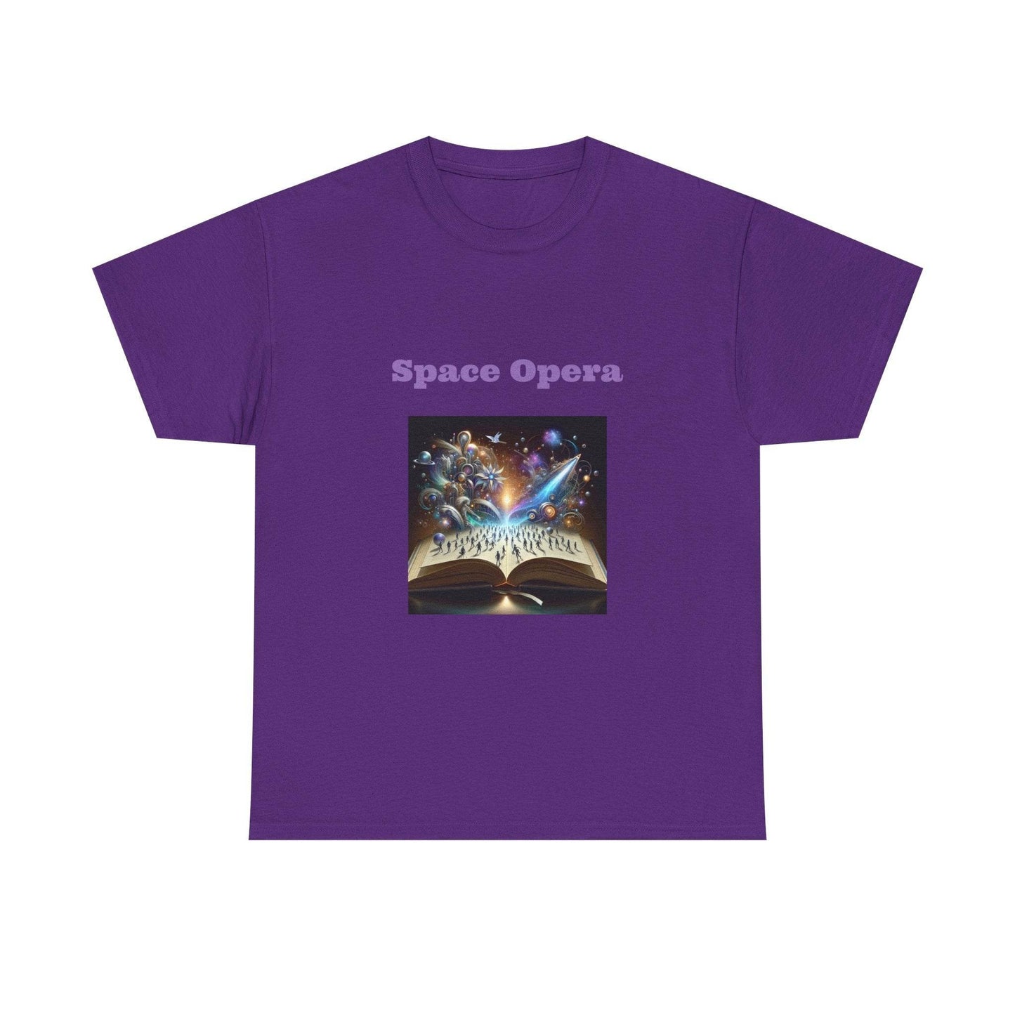 Space Opera - Graphic Tee - Unisex Heavy Cotton T-Shirt Sci-Fi Books - The Dreamer's Bookshop.