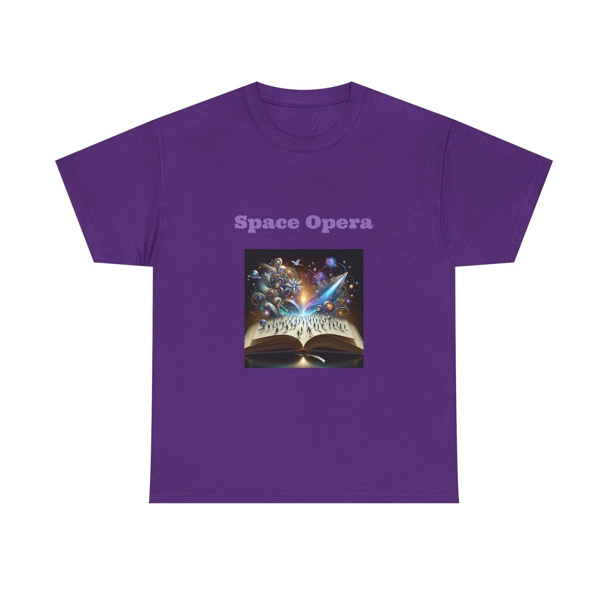 Space Opera - Graphic Tee - Unisex Heavy Cotton T-Shirt Sci-Fi Books - The Dreamer's Bookshop.