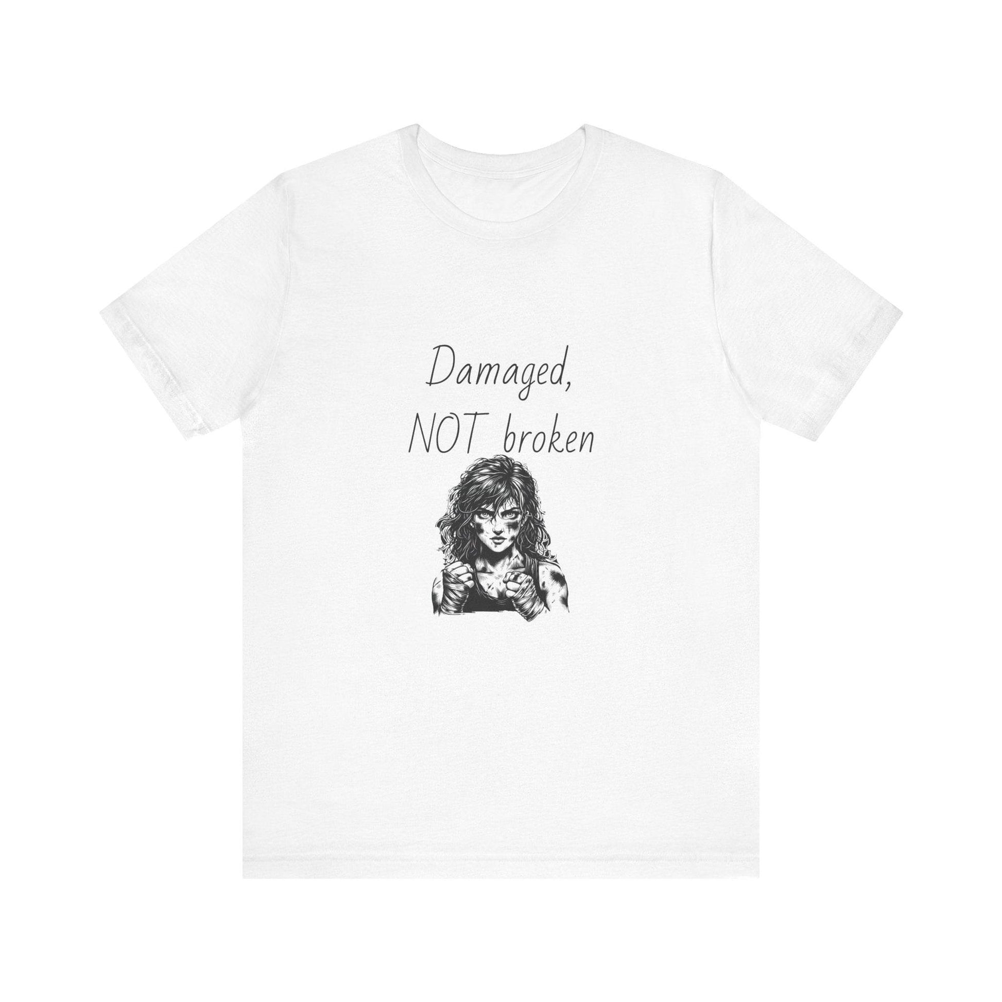 Fierce Survivor Unisex Short Sleeve Tee - Damaged, NOT broken - The Dreamer's Bookshop.