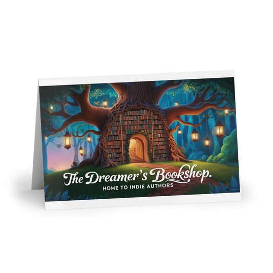 The Dreamer's Bookshop - Tree and Books Card - The Dreamer's Bookshop.