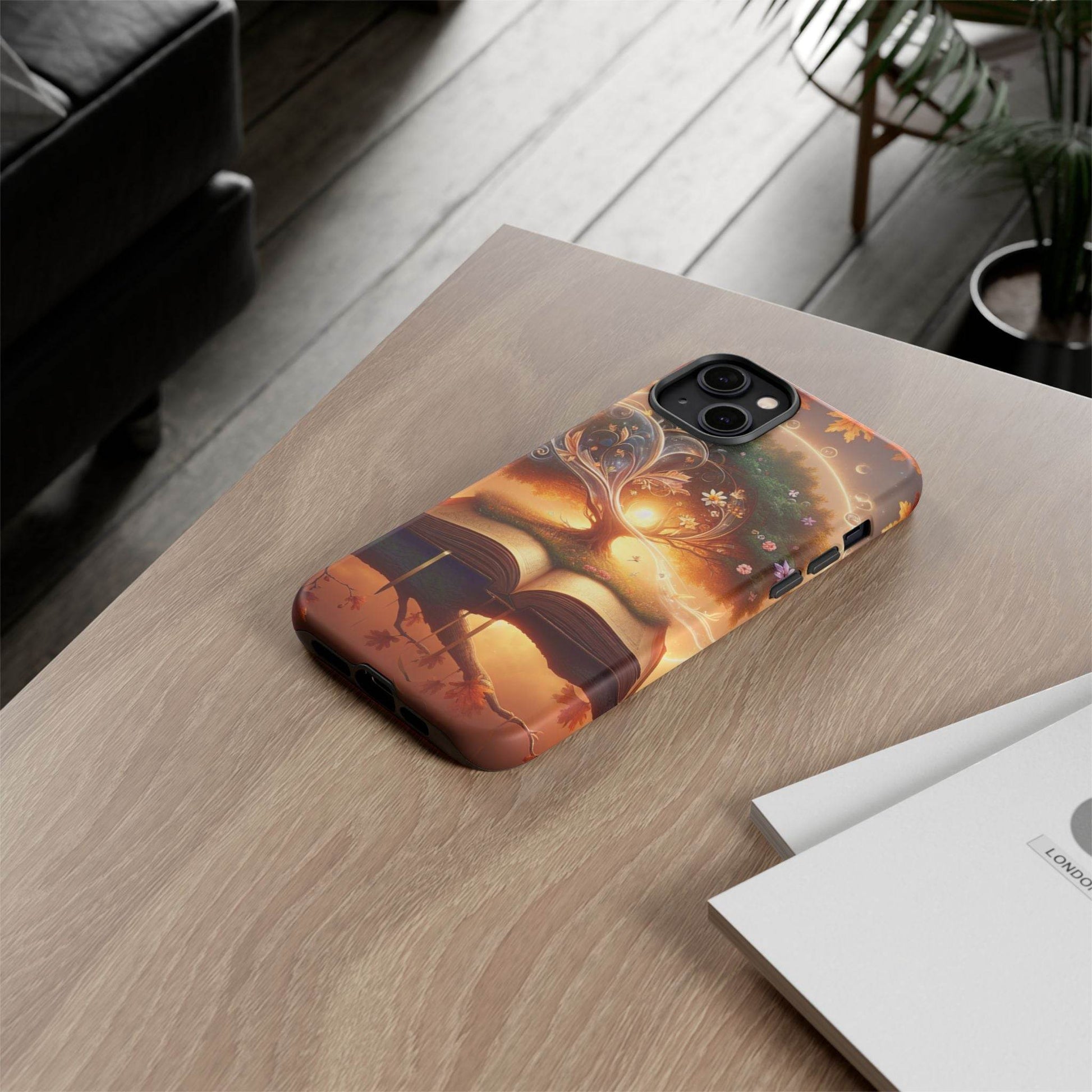 Nature-Inspired iPhone & Samsung Phone Case with Tree of Life Design - The Dreamer's Bookshop.
