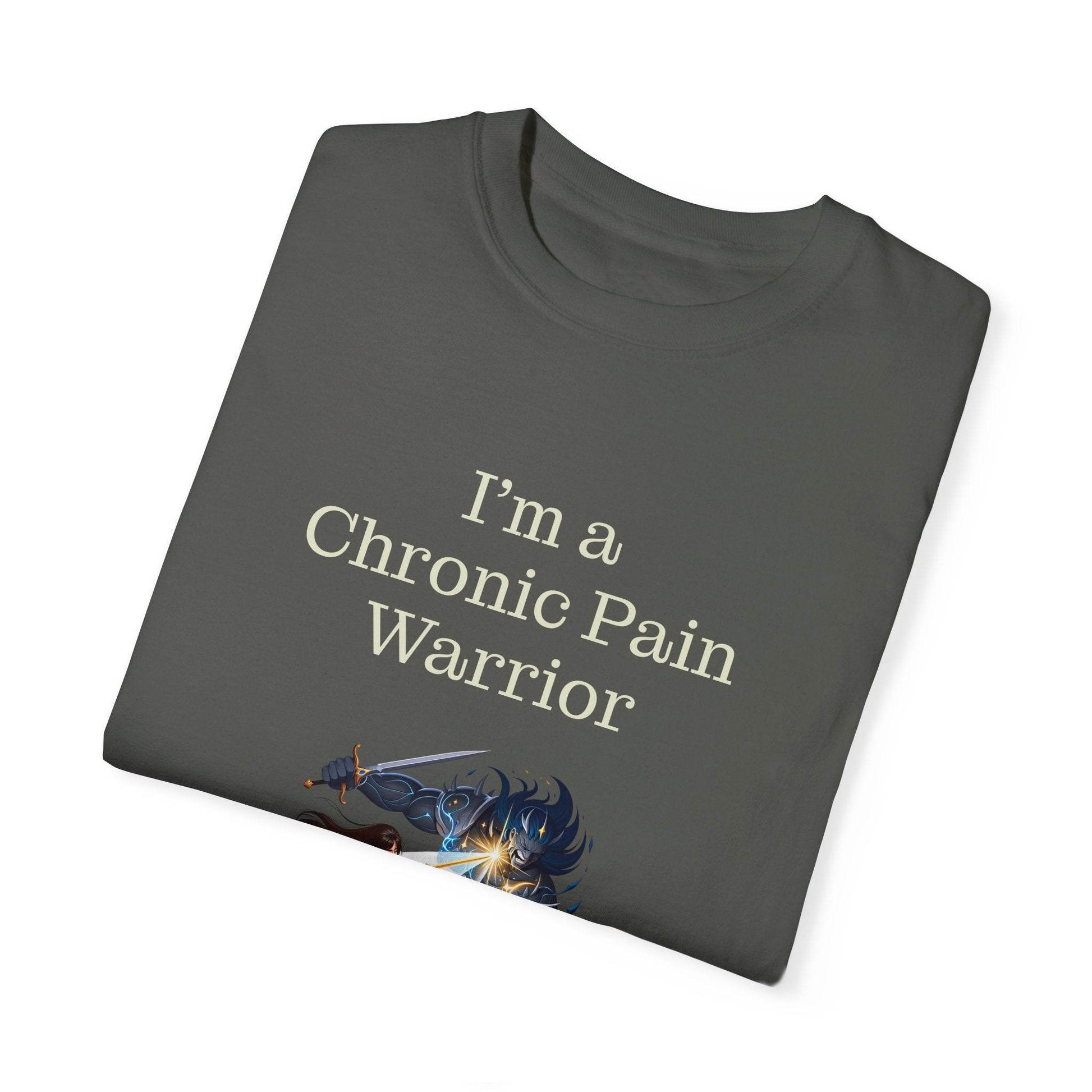 Chronic Pain Warrior Unisex Garment-Dyed T-Shirt - Empowering Supportive Apparel - The Dreamer's Bookshop.