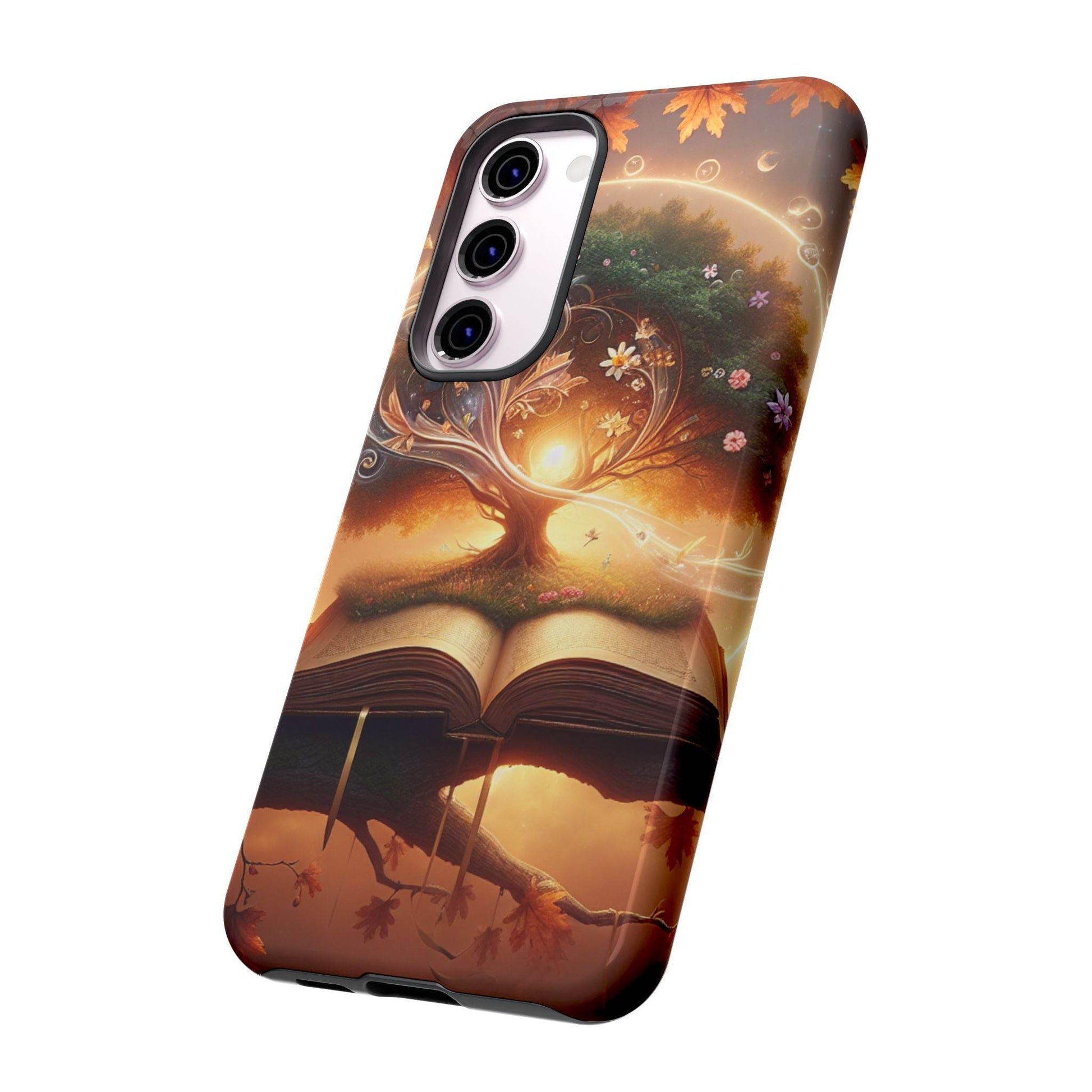 Nature-Inspired iPhone & Samsung Phone Case with Tree of Life Design - The Dreamer's Bookshop.