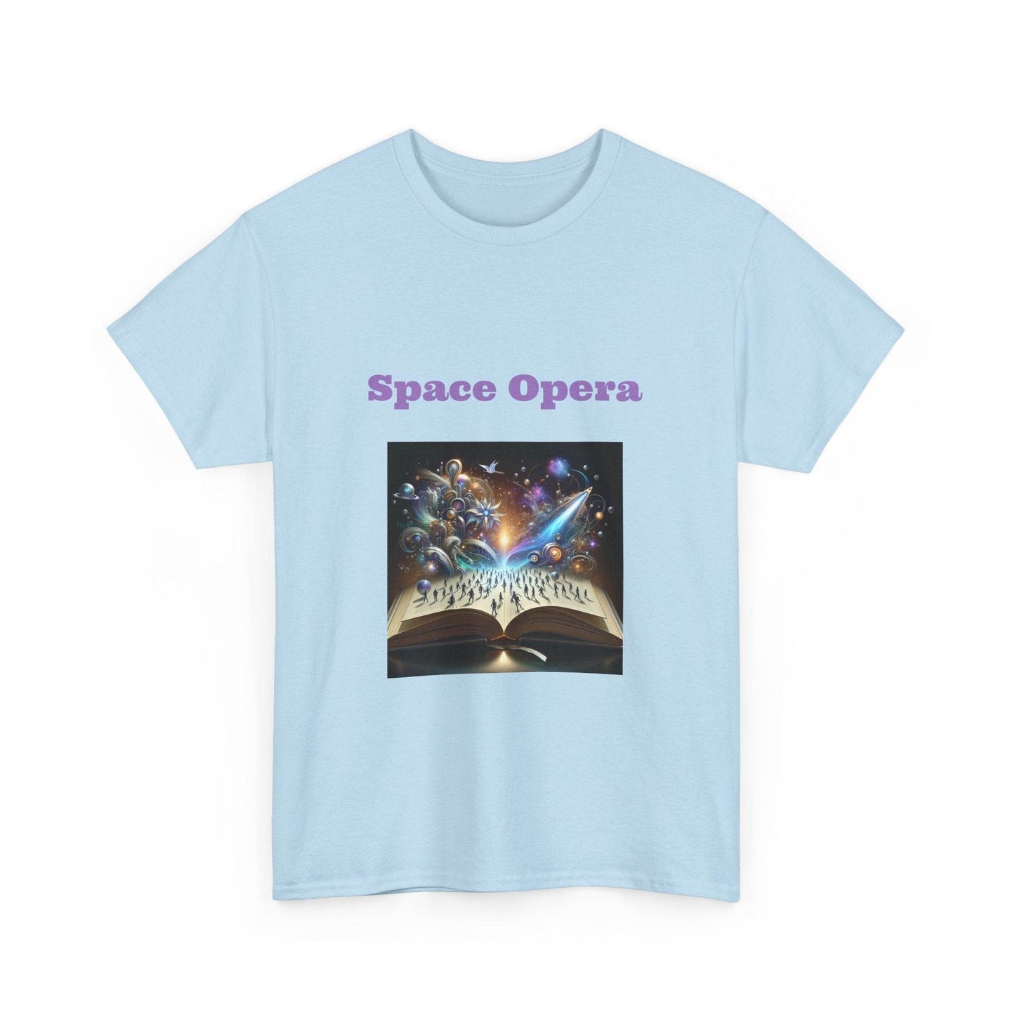 Space Opera - Graphic Tee - Unisex Heavy Cotton T-Shirt Sci-Fi Books - The Dreamer's Bookshop.