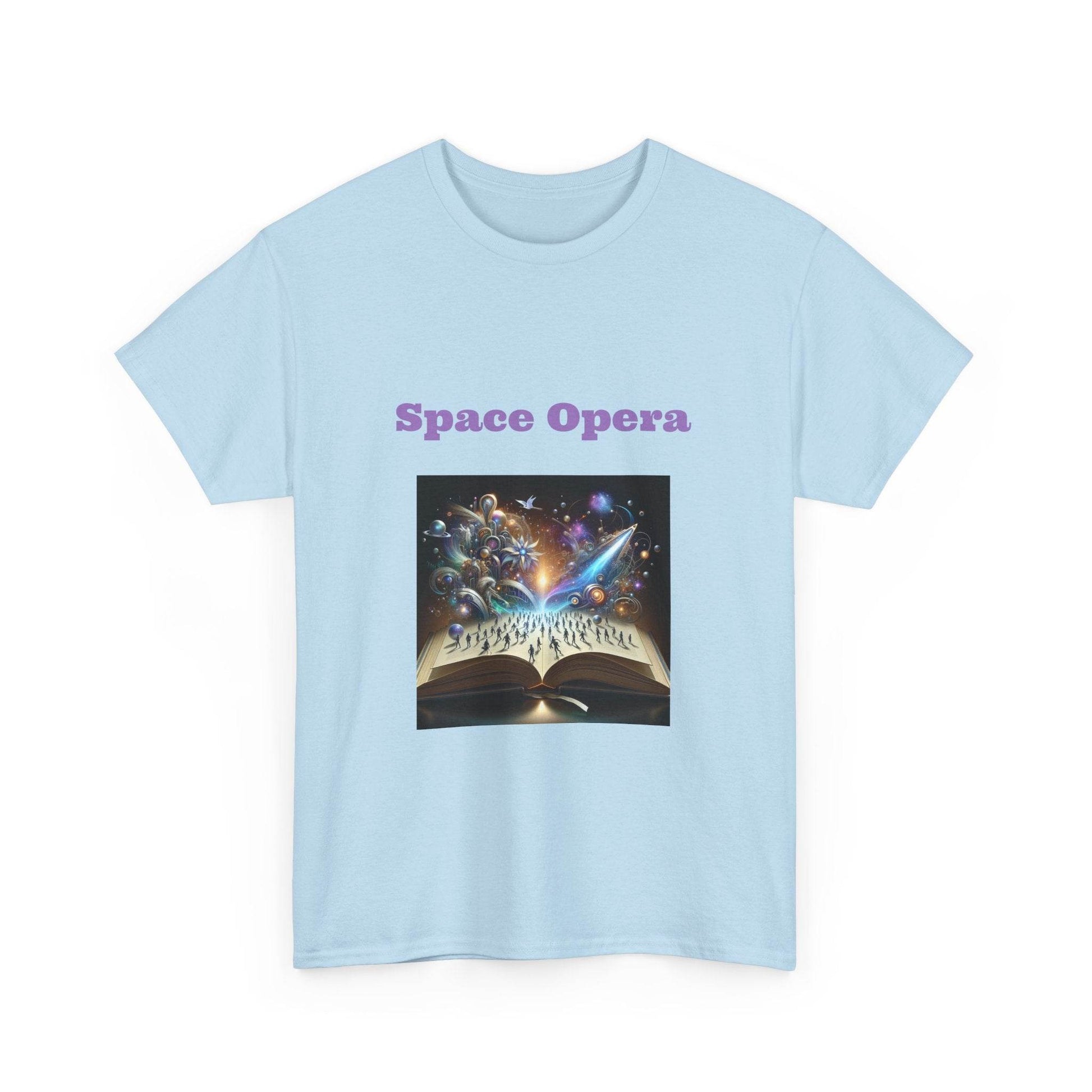 Space Opera - Graphic Tee - Unisex Heavy Cotton T-Shirt Sci-Fi Books - The Dreamer's Bookshop.