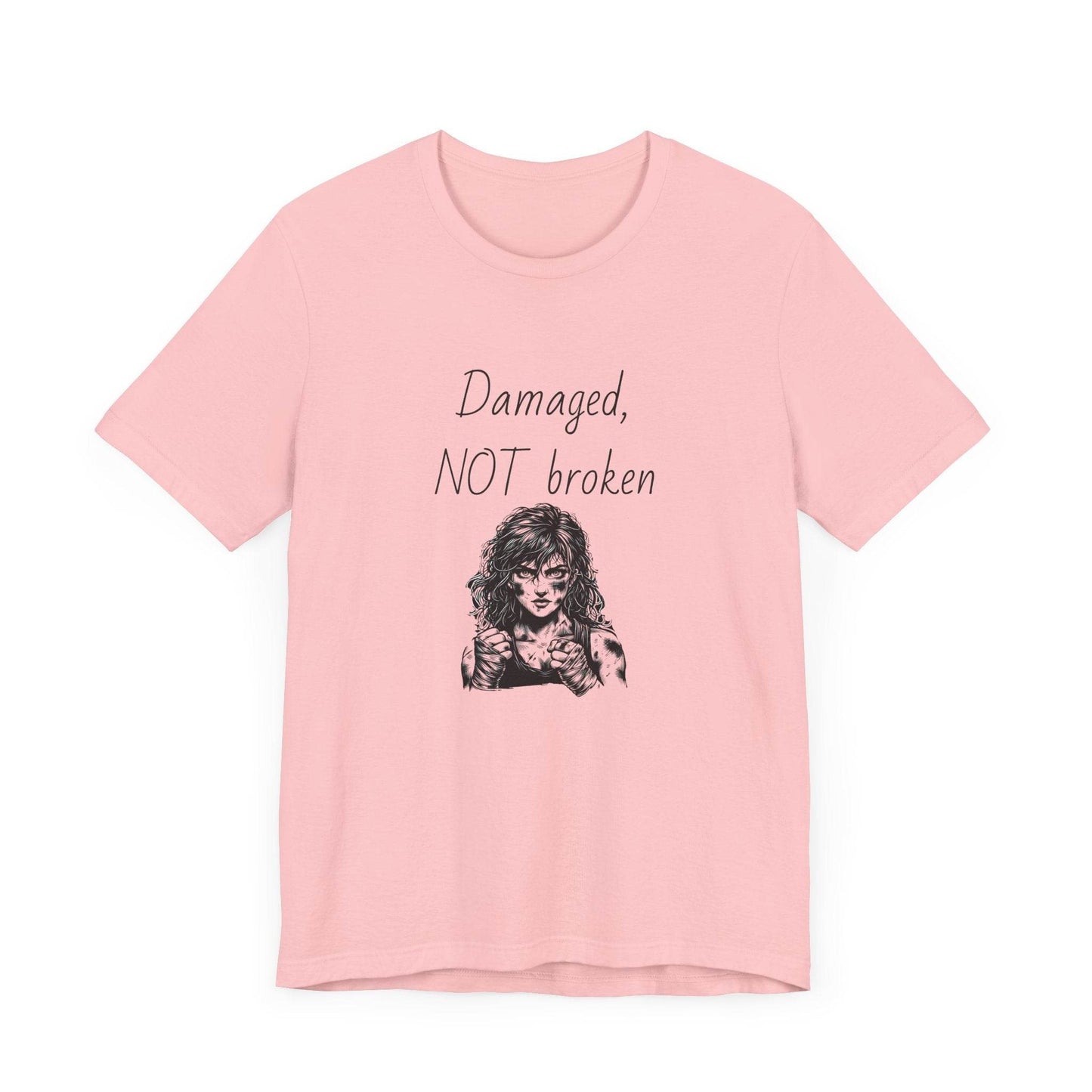 Damaged, NOT broken Inspirational T-Shirt | Unisex Short Sleeve Tee - The Dreamer's Bookshop.