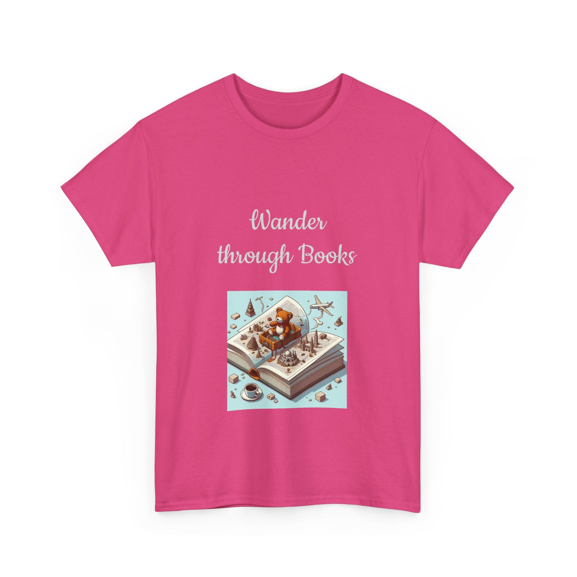 Book Lover's Unisex Heavy Cotton Tee - "Wander" - The Dreamer's Bookshop.