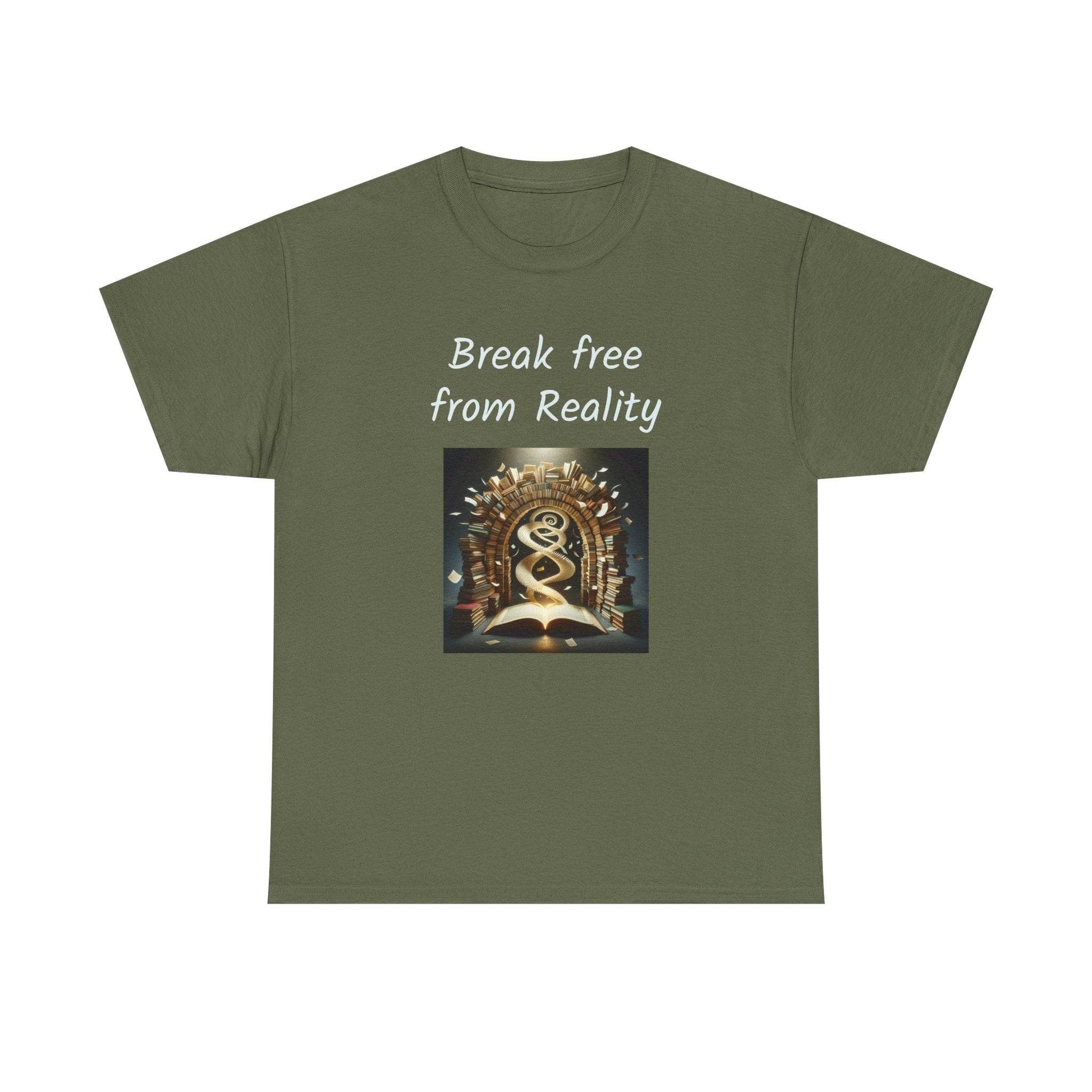 Break Free - Graphic Tee - Unisex Heavy Cotton T-Shirt - Book Lovers - The Dreamer's Bookshop.
