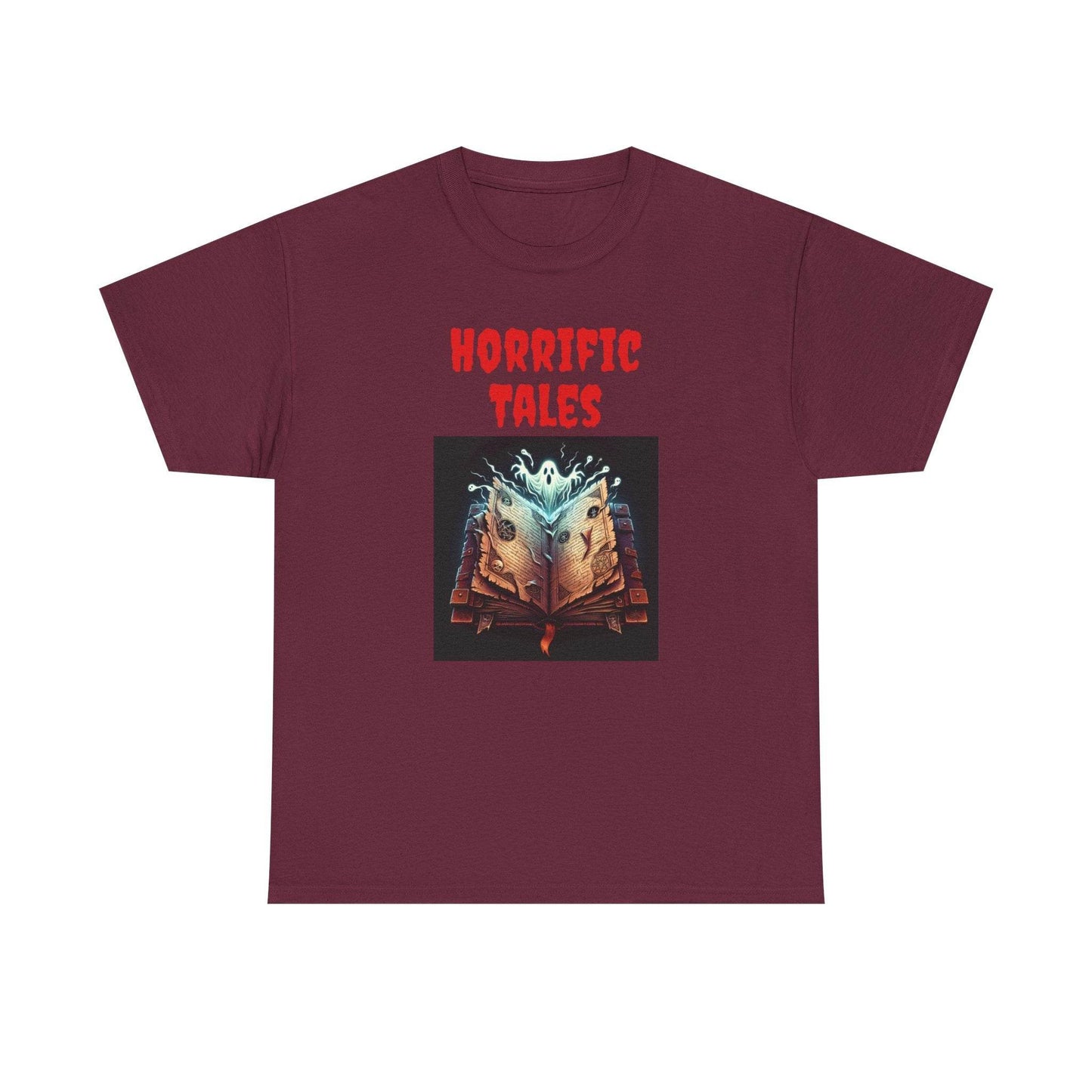Horrific Tales - A Unisex Heavy Cotton Tee - Perfect Gift for Book Lovers - The Dreamer's Bookshop.