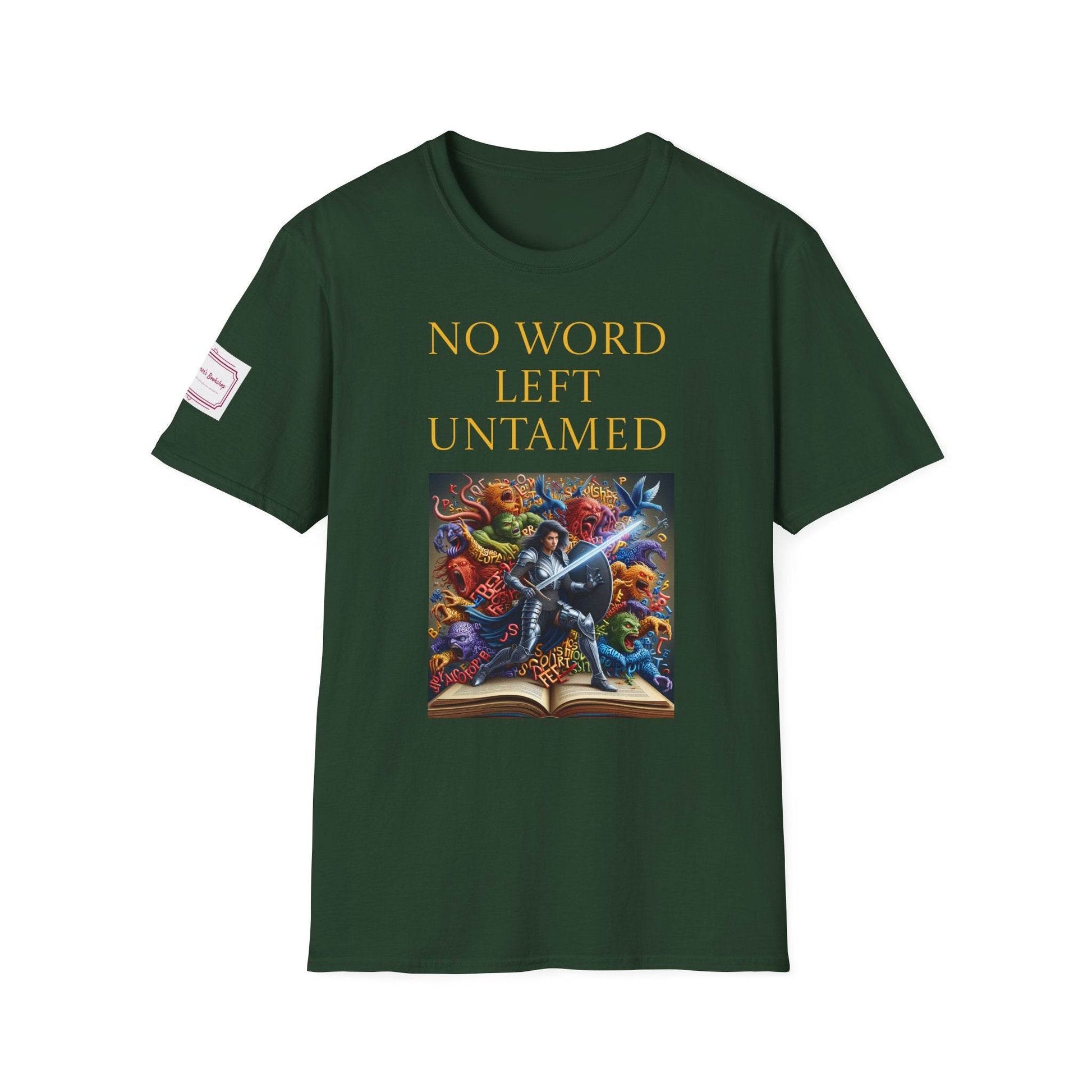 Inspirational Unisex Softstyle T-Shirt - 'No Word' Creative Design - The Dreamer's Bookshop.
